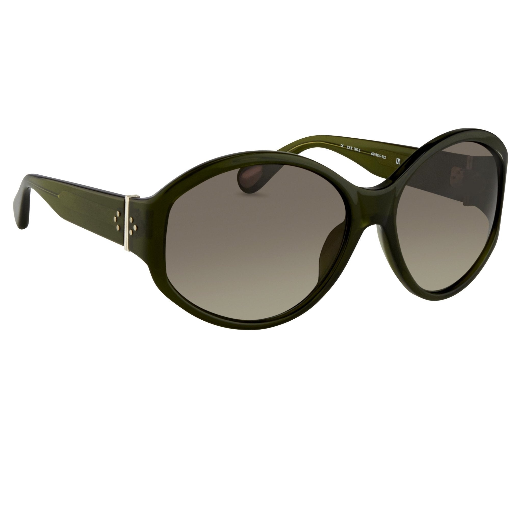 Ann Demeulemeester Ladies Sunglasses Oversized Green AD6C7SUN-GR8 Sunglasses