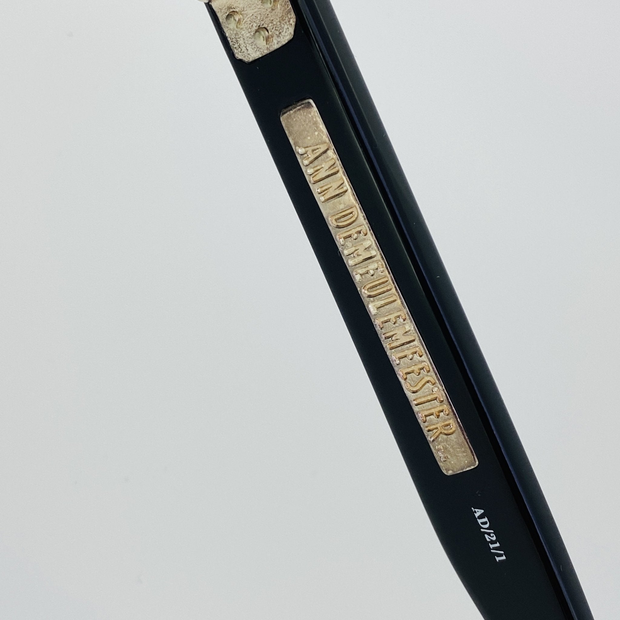 Ann Demeulemeester Men's Sunglasses Oversized Black and Grey AD21C1SUN-GR8 Sunglasses