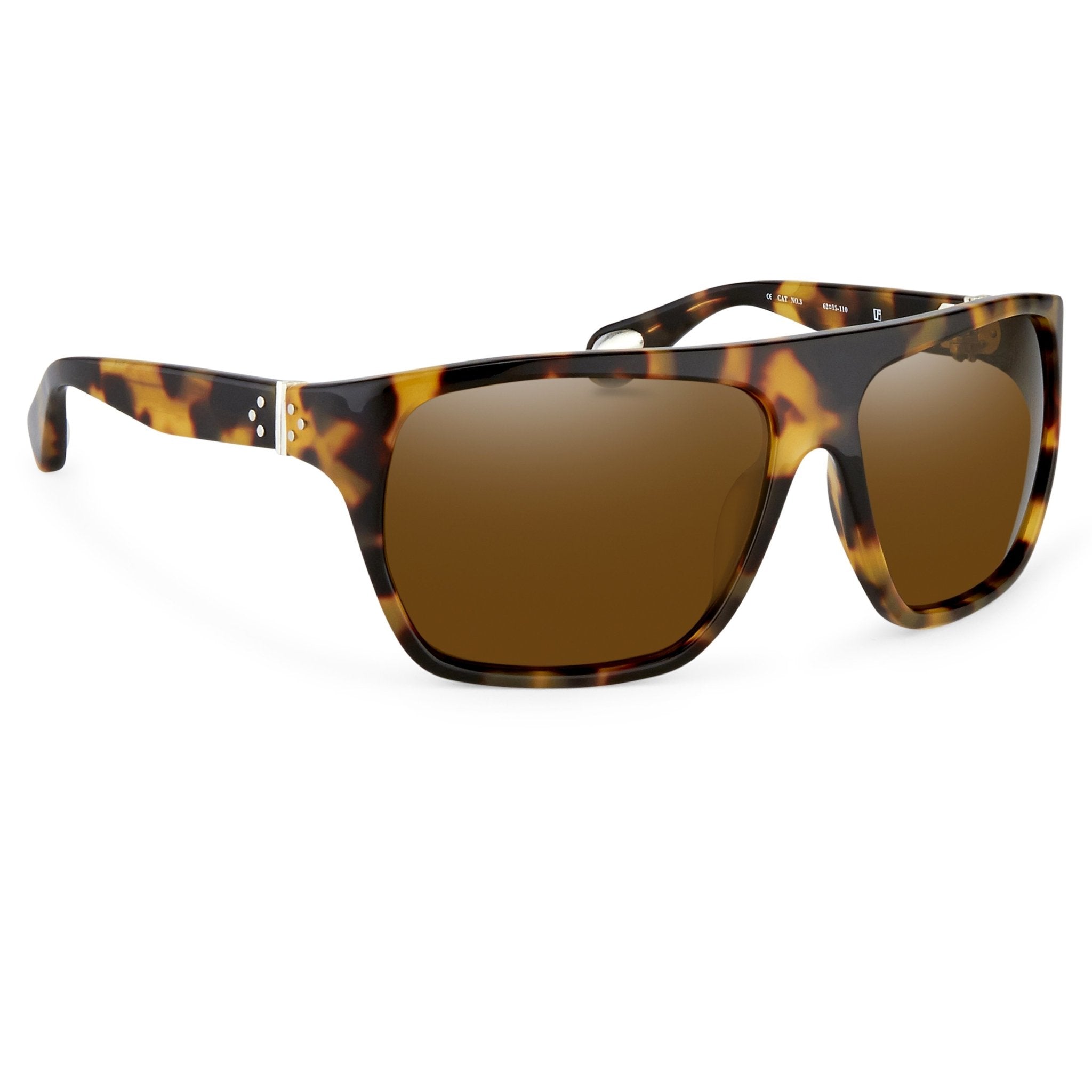 Ann Demeulemeester Men's Sunglasses Oversized Tortoise Shell and Brown AD31C2SUN-GR8 Sunglasses