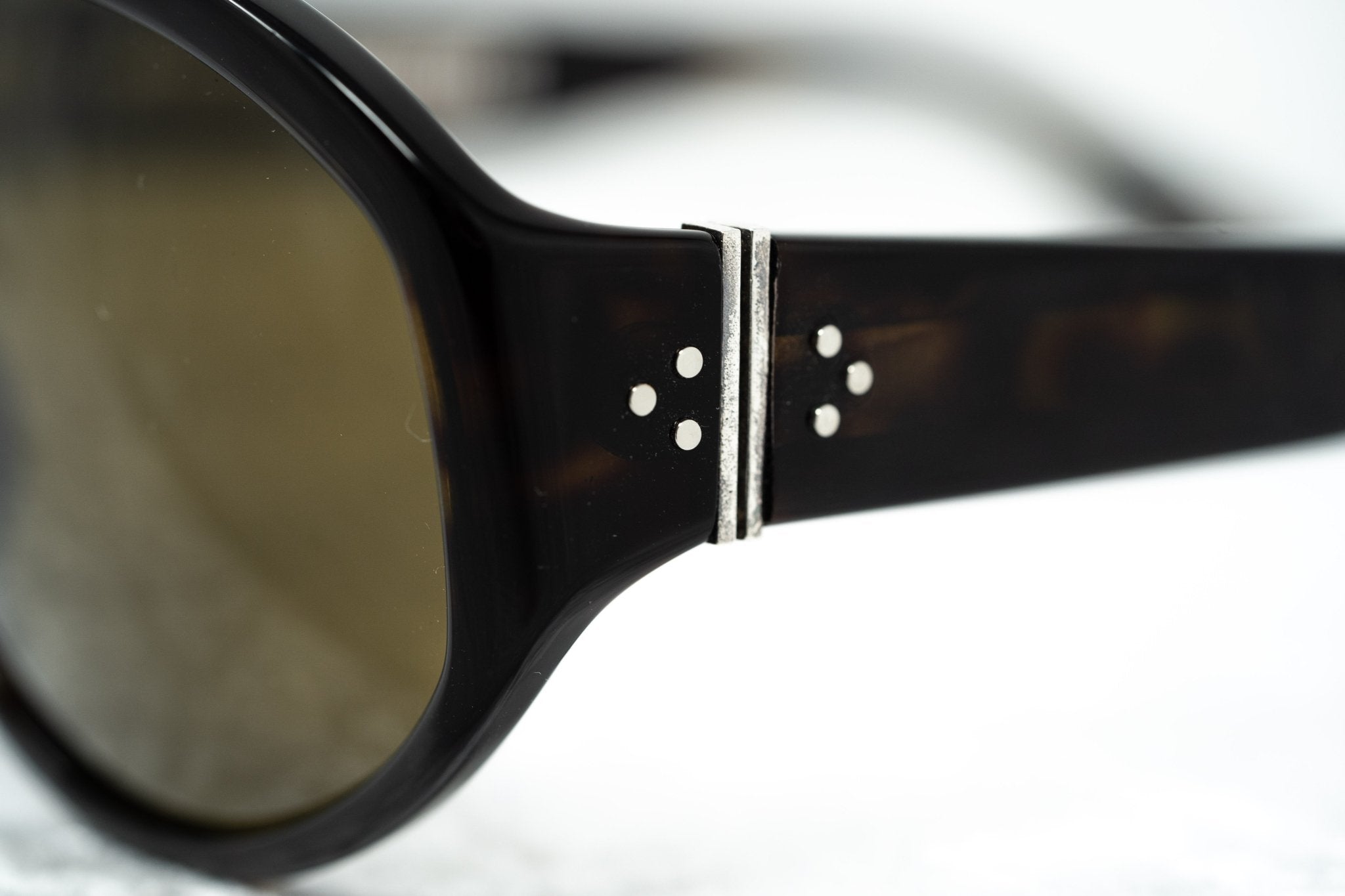 Ann Demeulemeester Ladies Sunglasses Oversized Tortoise Shell and Brown AD6C4SUN-GR8 Sunglasses