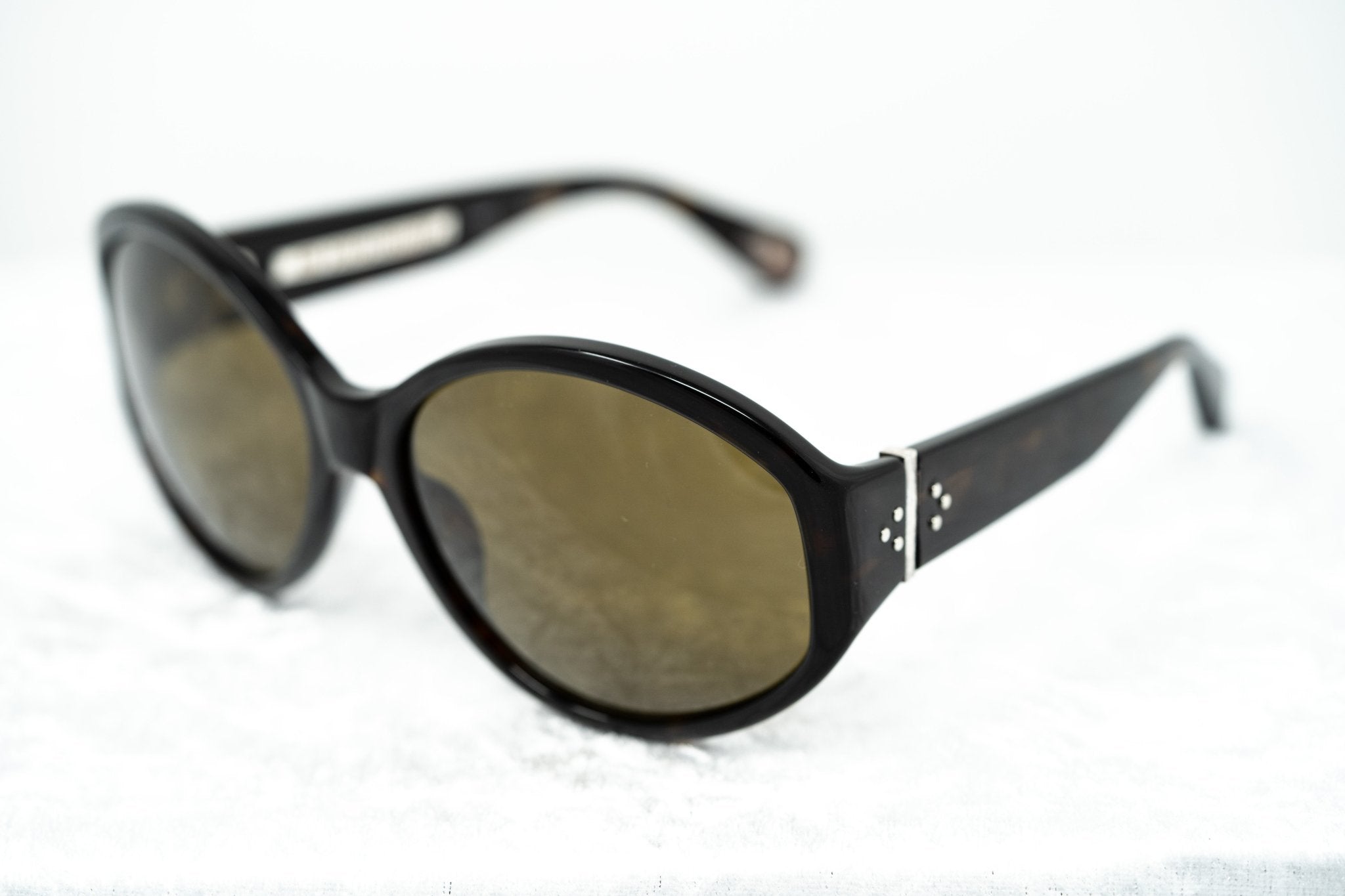 Ann Demeulemeester Ladies Sunglasses Oversized Tortoise Shell and Brown AD6C4SUN-GR8 Sunglasses