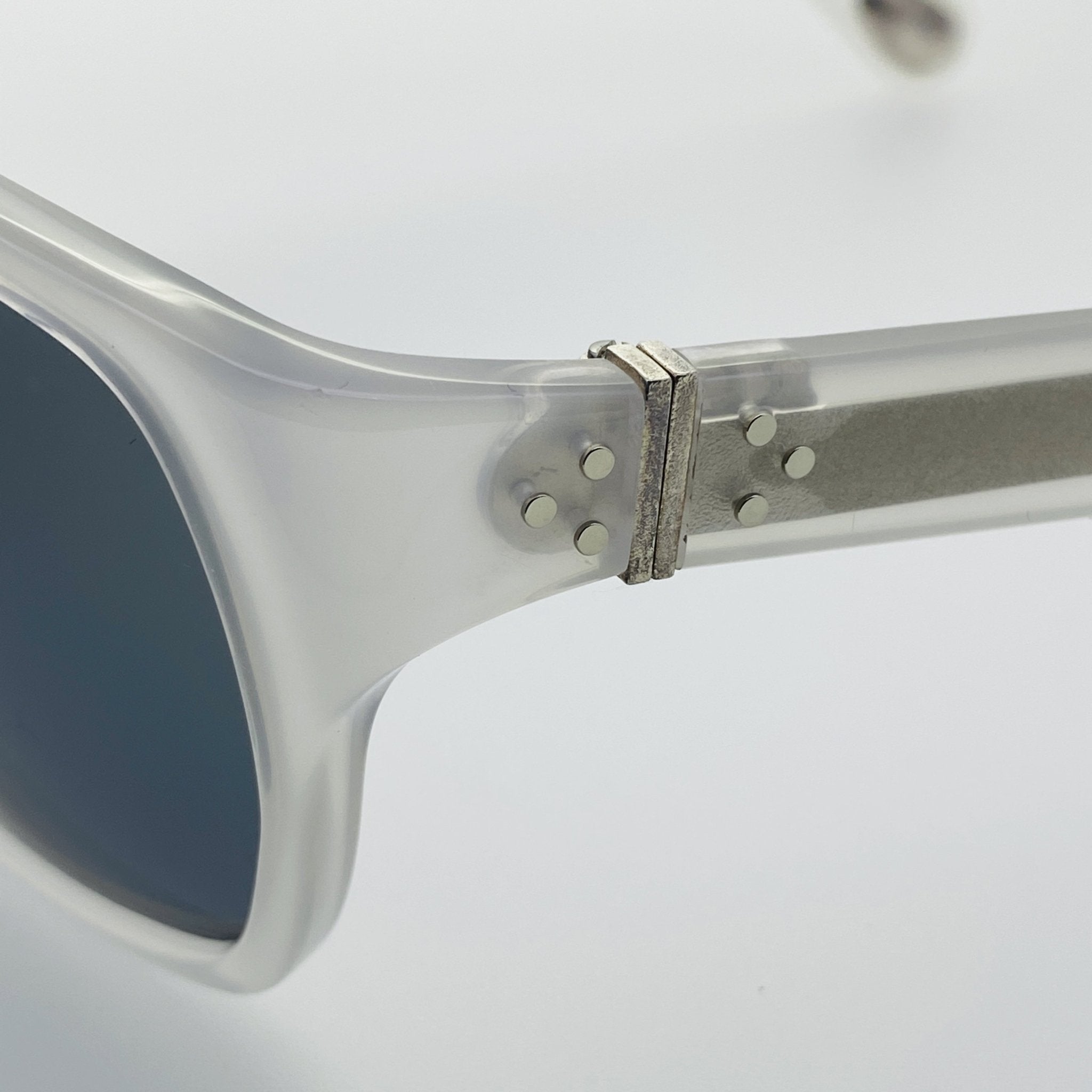 Ann Demeulemeester Sunglasses Oversized White and Grey AD31C4SUN-GR8 Sunglasses