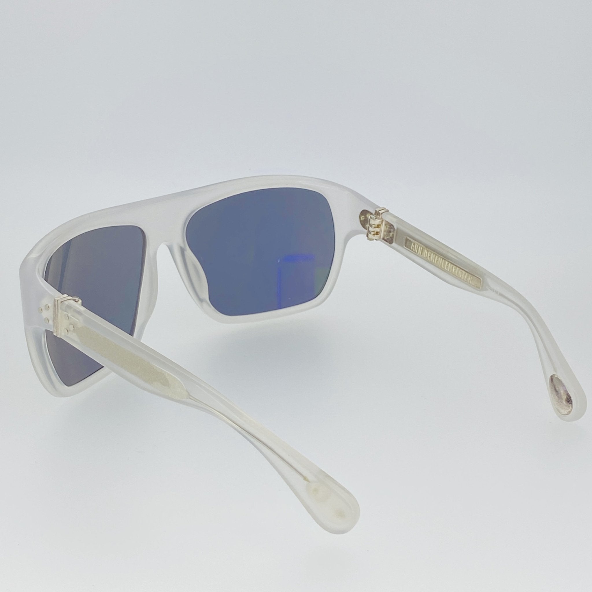 Ann Demeulemeester Sunglasses Oversized White and Grey AD31C4SUN-GR8 Sunglasses