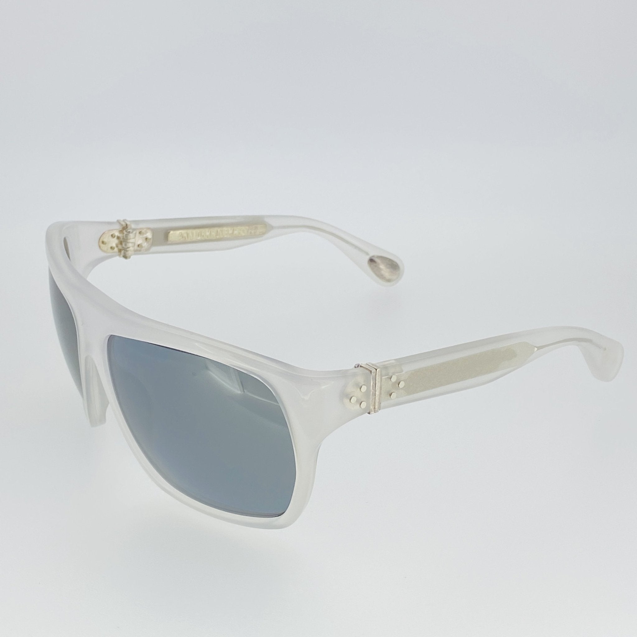 Ann Demeulemeester Sunglasses Oversized White and Grey AD31C4SUN-GR8 Sunglasses