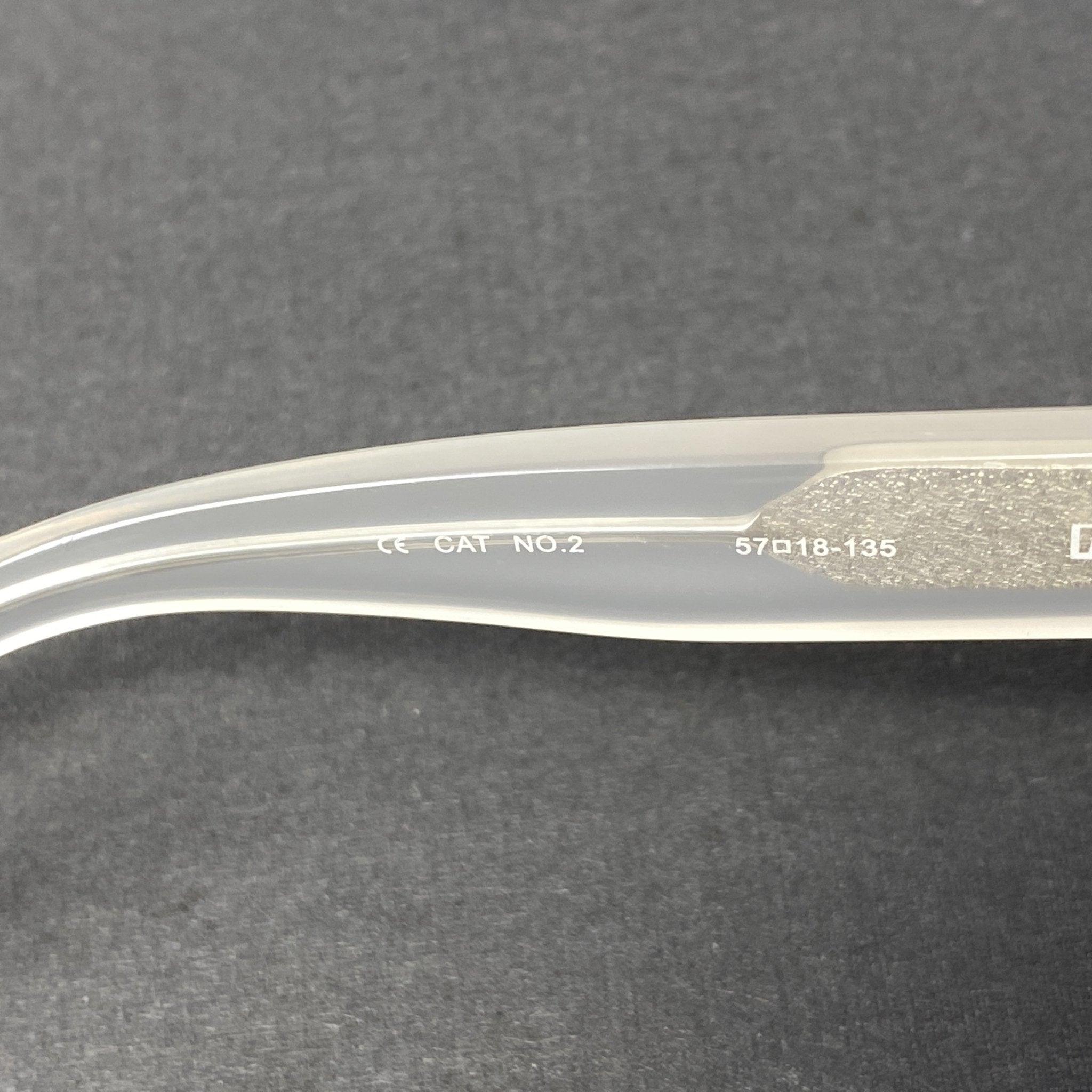 Ann Demeulemeester Sunglasses Oversized White and Solid Grey AD21C4SUN-GR8 Sunglasses