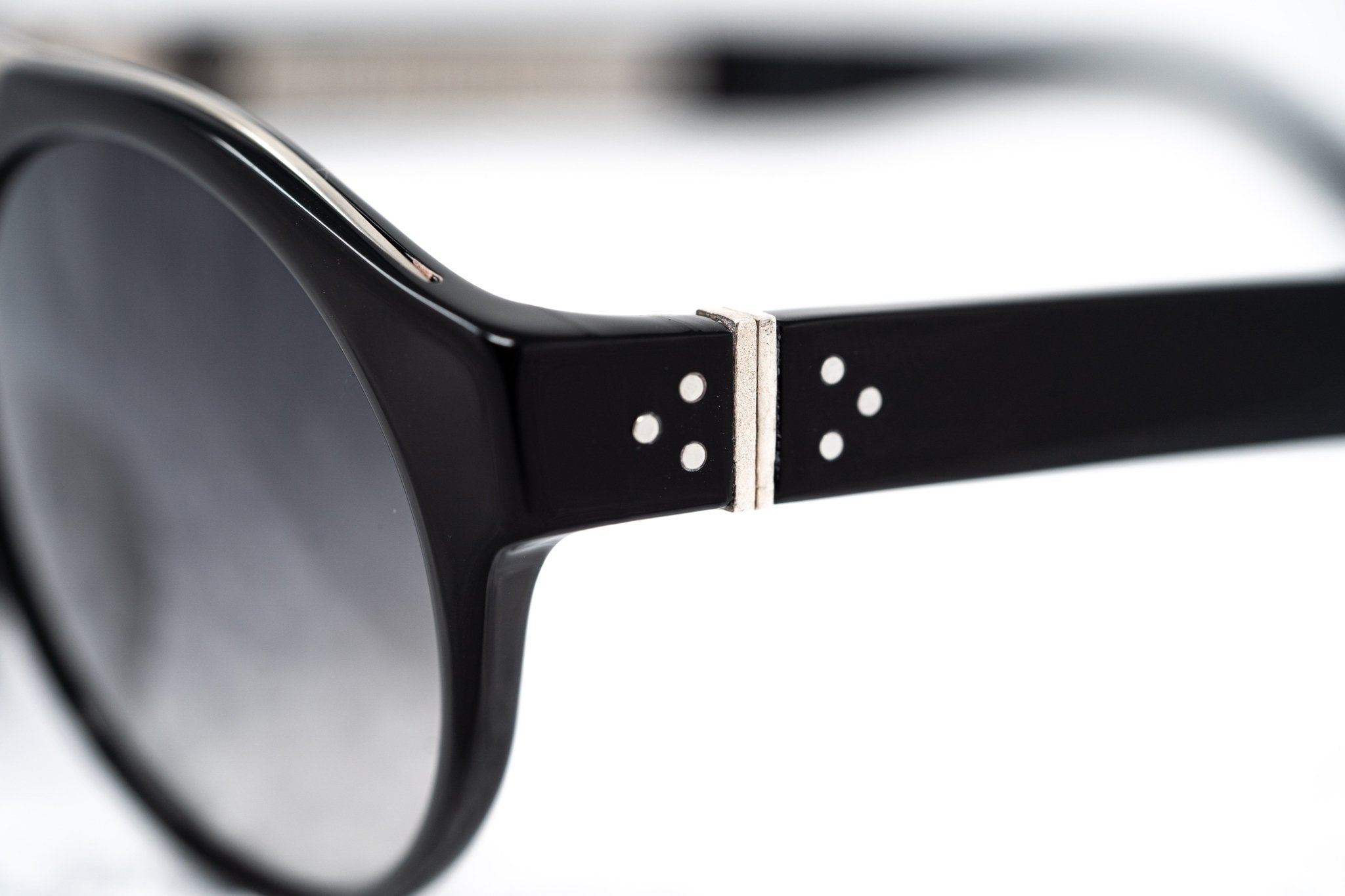 Ann Demeulemeester Sunglasses Round Black and Grey Graduated AD45C1SUN-GR8 Sunglasses