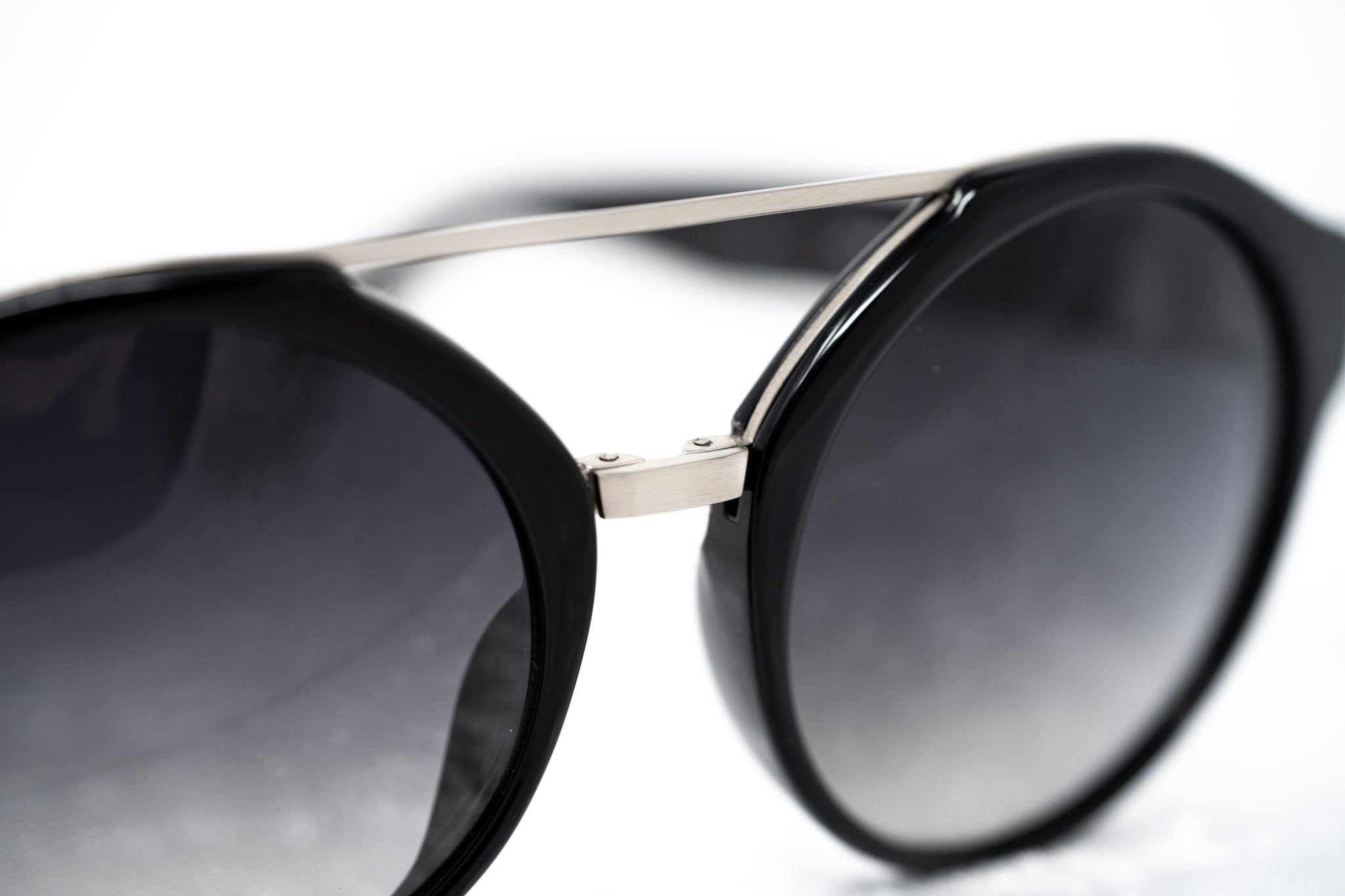 Ann Demeulemeester Sunglasses Round Black and Grey Graduated AD45C1SUN-GR8 Sunglasses