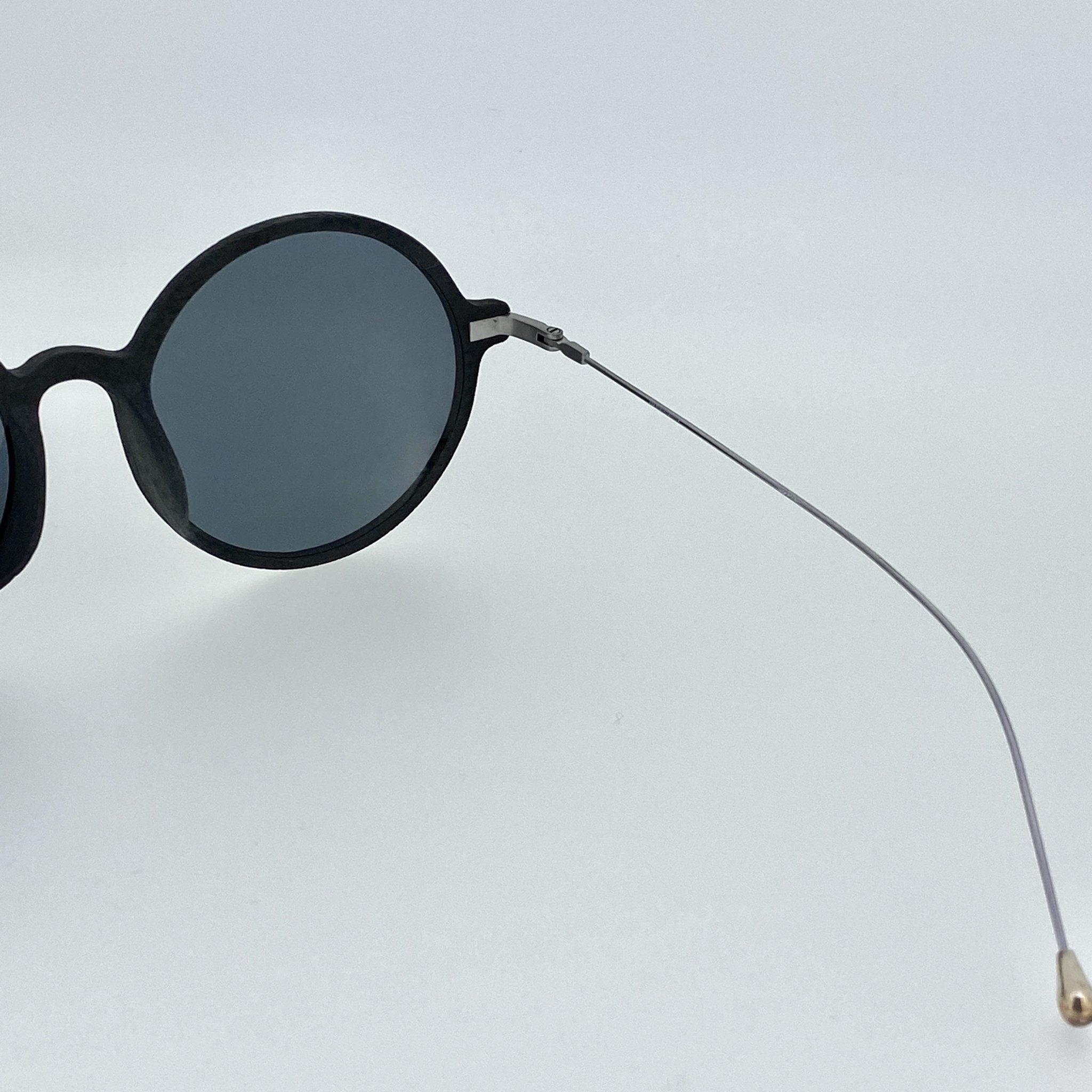 Ann Demeulemeester Sunglasses Round Black and Grey AD54C2SUN-GR8 Sunglasses