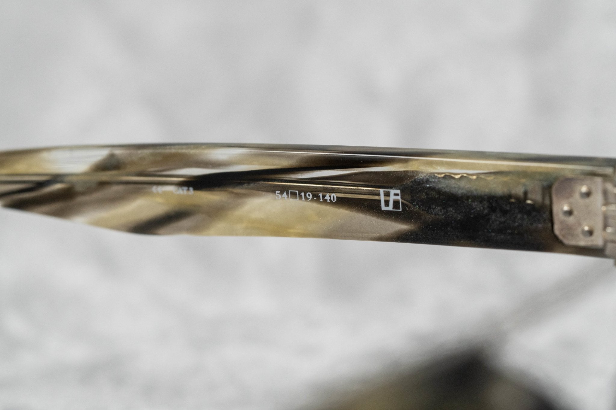 Ann Demeulemeester Ladies Sunglasses Round Hornet and Green AD45C3SUN-GR8 Sunglasses