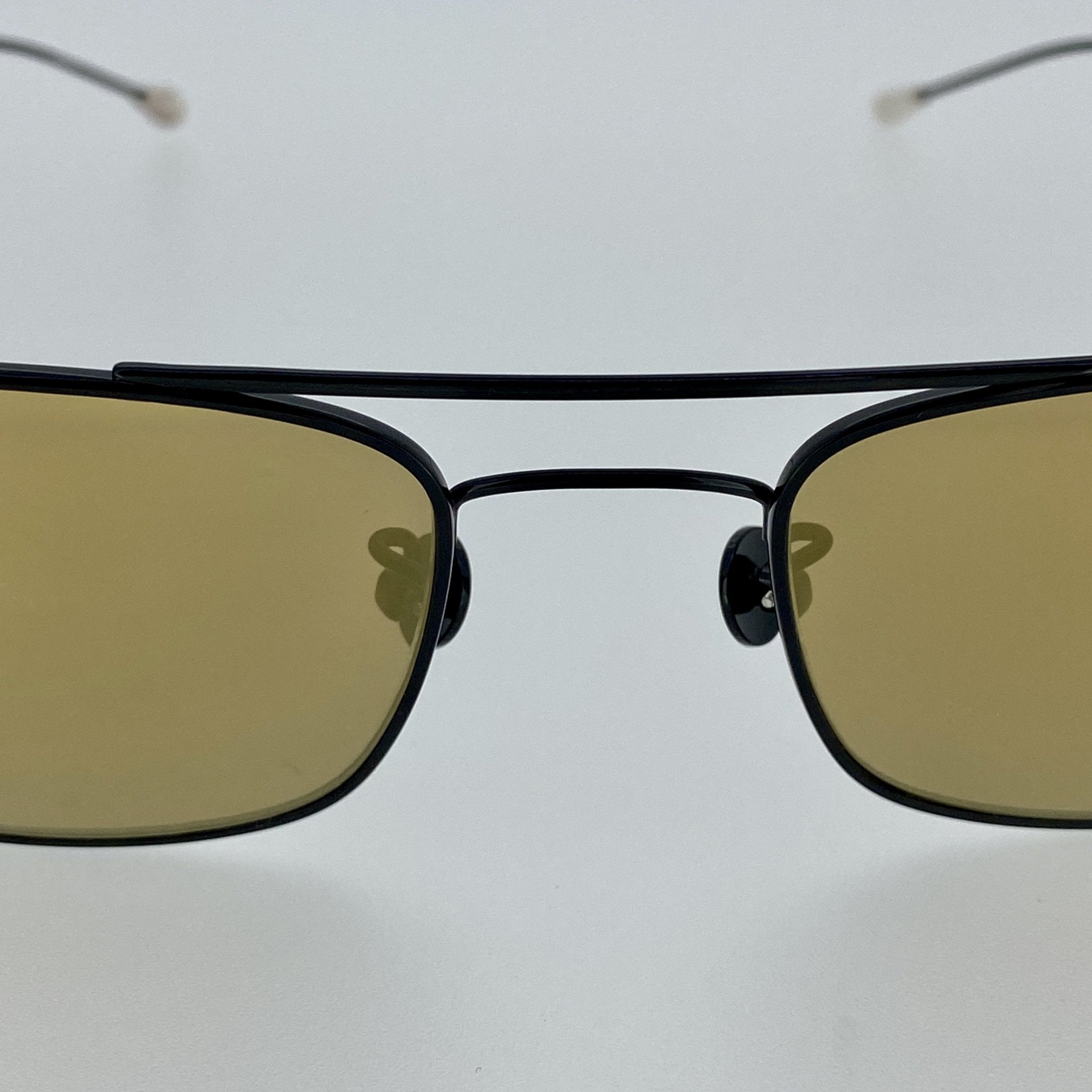 Ann Demeulemeester Men's Sunglasses Black Titanium and Bronze AD46C4SUN-GR8 Sunglasses