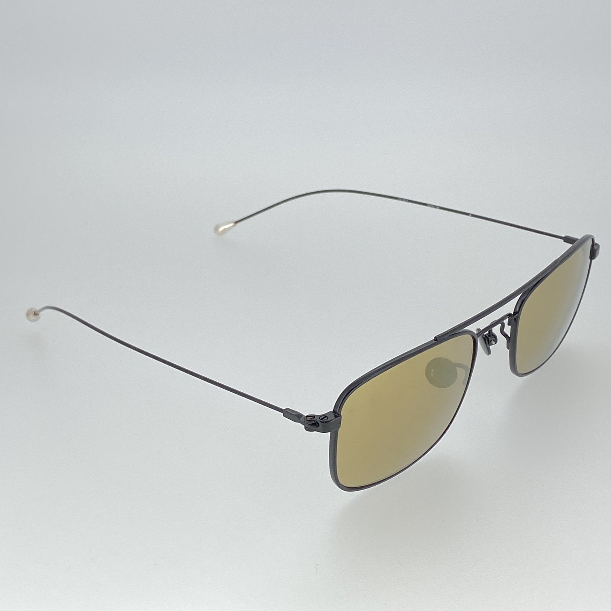 Ann Demeulemeester Men's Sunglasses Black Titanium and Bronze AD46C4SUN-GR8 Sunglasses