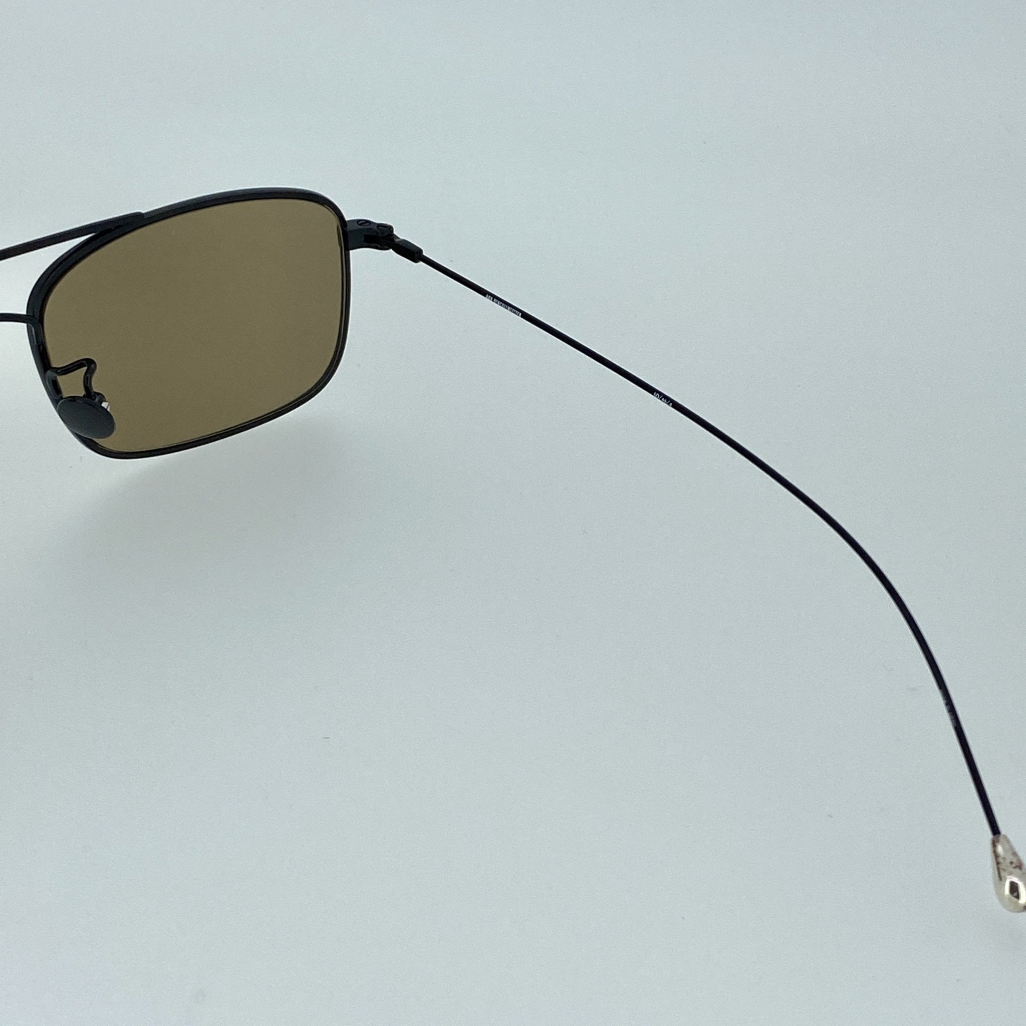 Ann Demeulemeester Men's Sunglasses Black Titanium and Bronze AD46C4SUN-GR8 Sunglasses