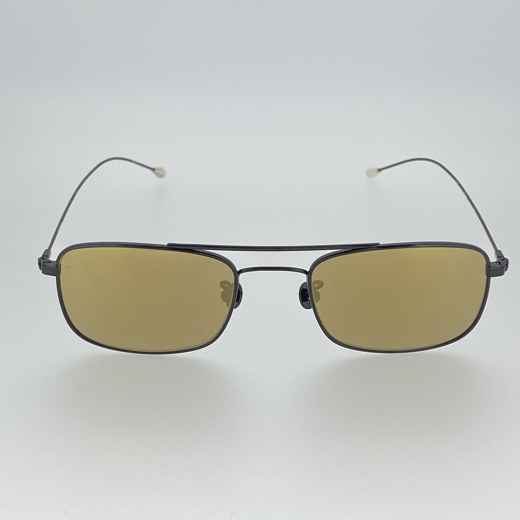 Ann Demeulemeester Men's Sunglasses Black Titanium and Bronze AD46C4SUN-GR8 Sunglasses