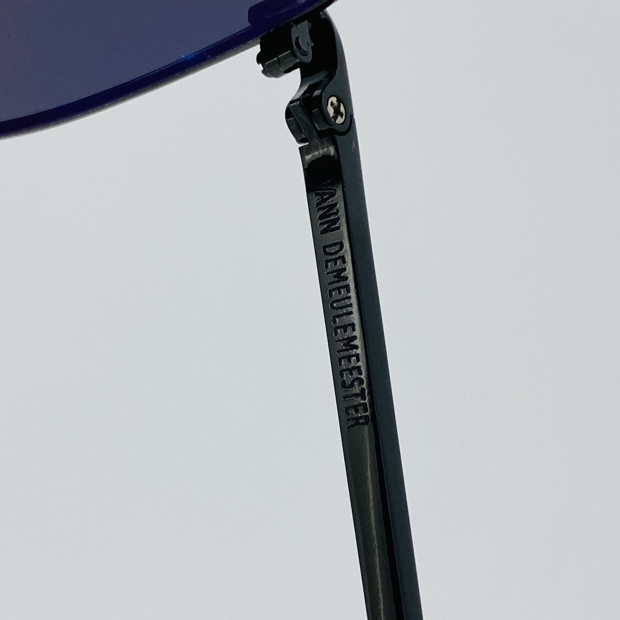 Ann Demeulemeester Men's Sunglasses Black and Grey AD12C4SUN-GR8 Sunglasses