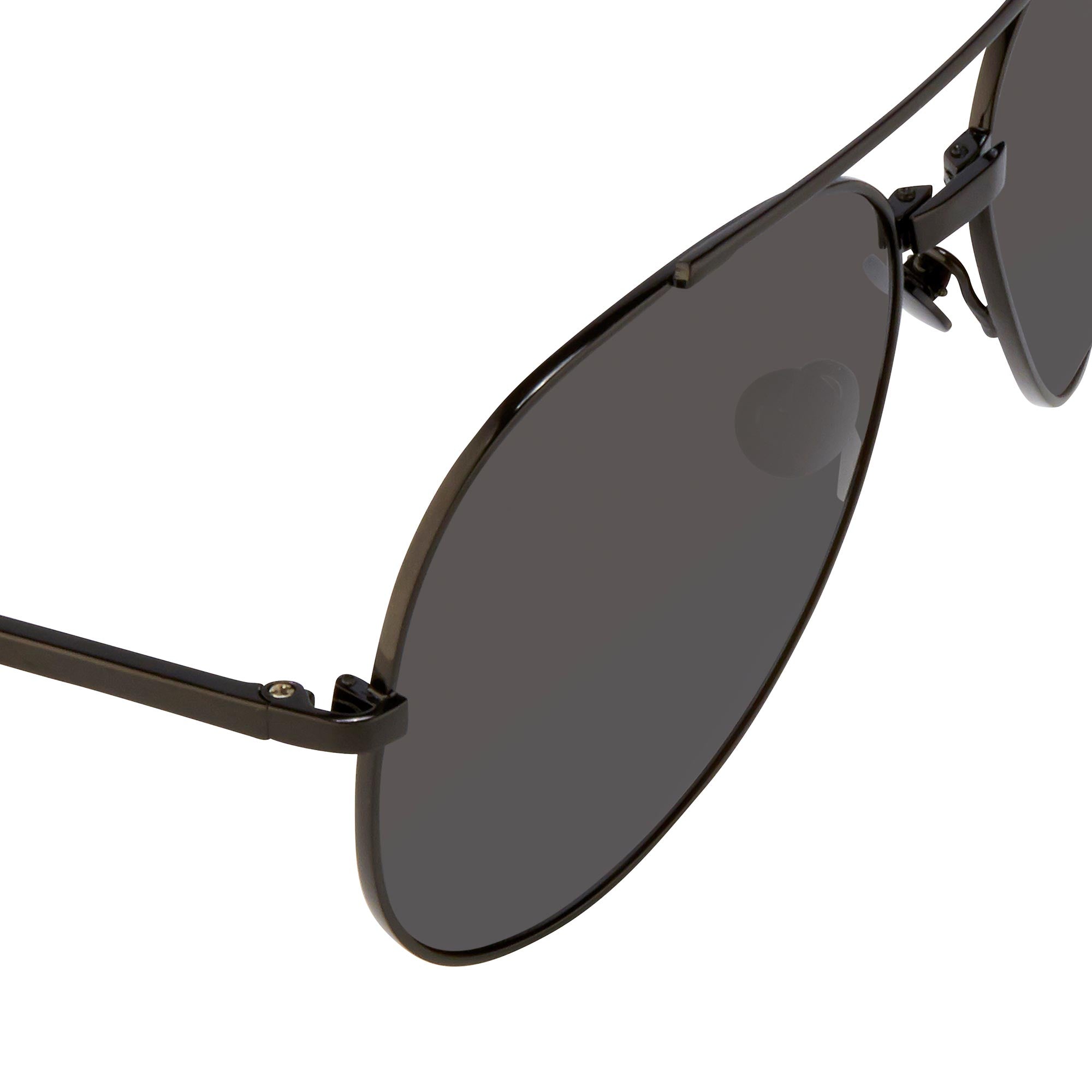 Ann Demeulemeester Men's Sunglasses Black and Grey AD14C4SUN-GR8 Sunglasses