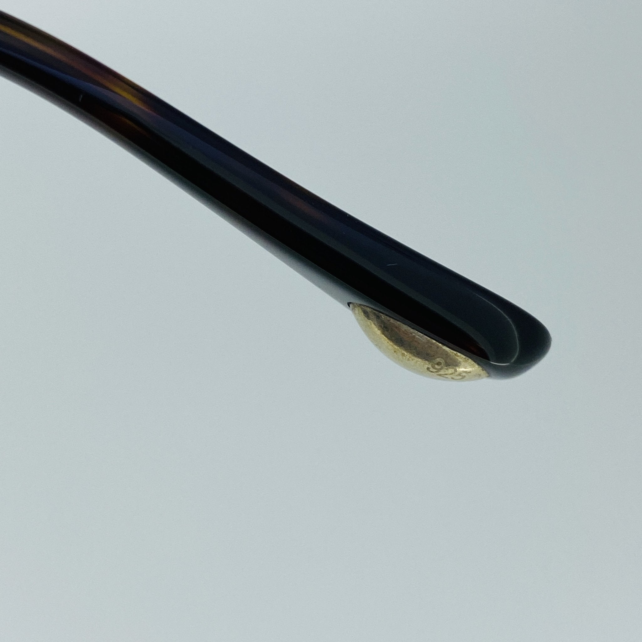 Ann Demeulemeester Men's Sunglasses Brushed Silver and Brown AD14C3SUN-GR8 Sunglasses