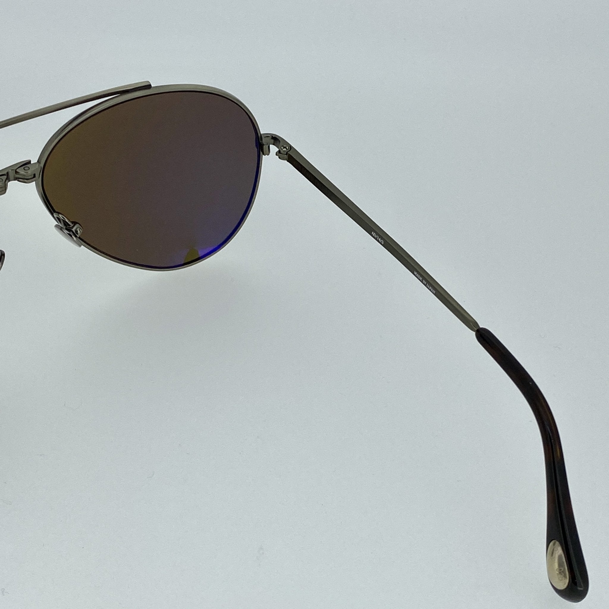 Ann Demeulemeester Sunglasses Titanium Brushed Antique Silver 925 Silver with Brown Lenses Category 3 Dark Tint AD14C3SUN - Watches & Crystals