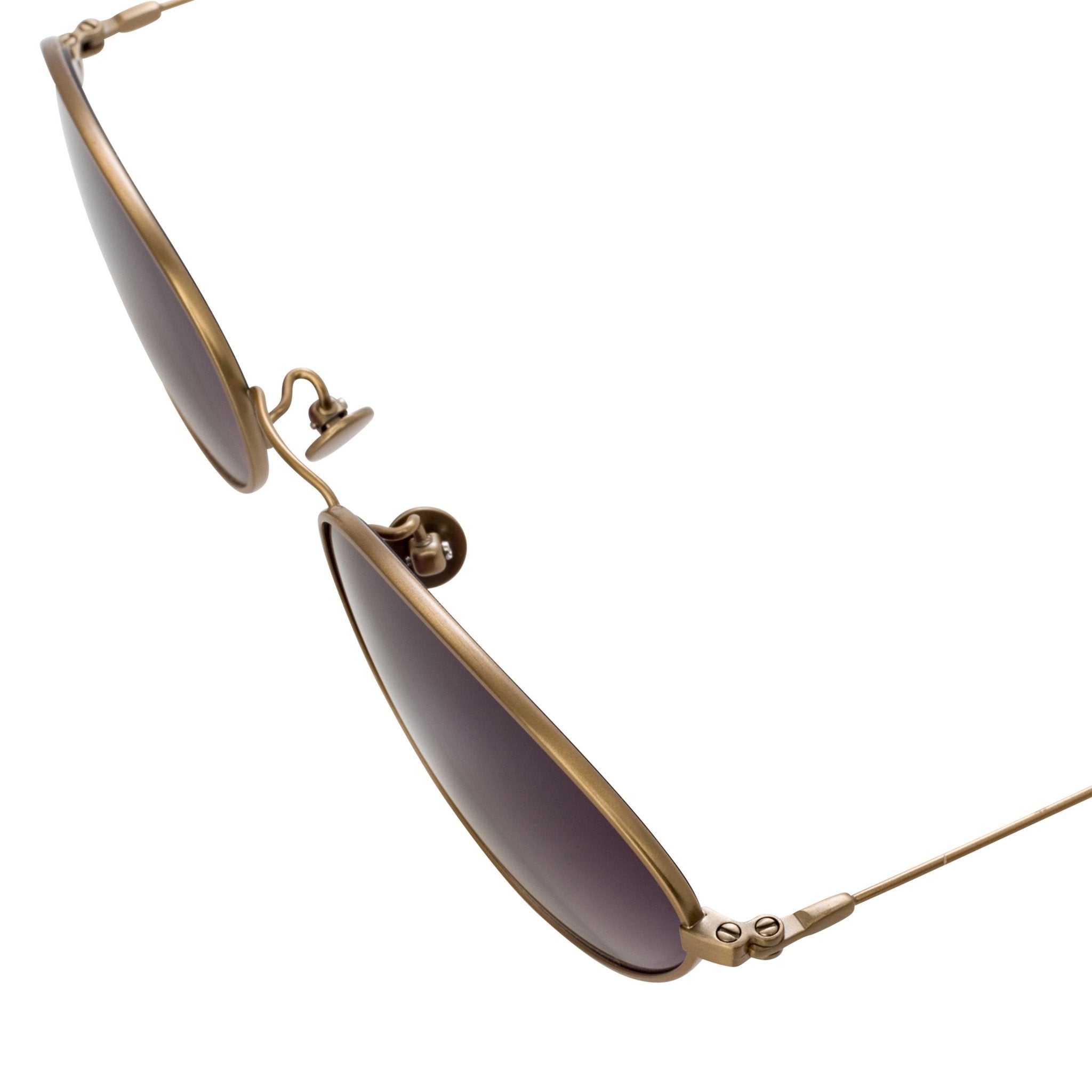 Ann Demeulemeester Sunglasses Oval Bronze and Grey AD62C3SUN-GR8 Sunglasses