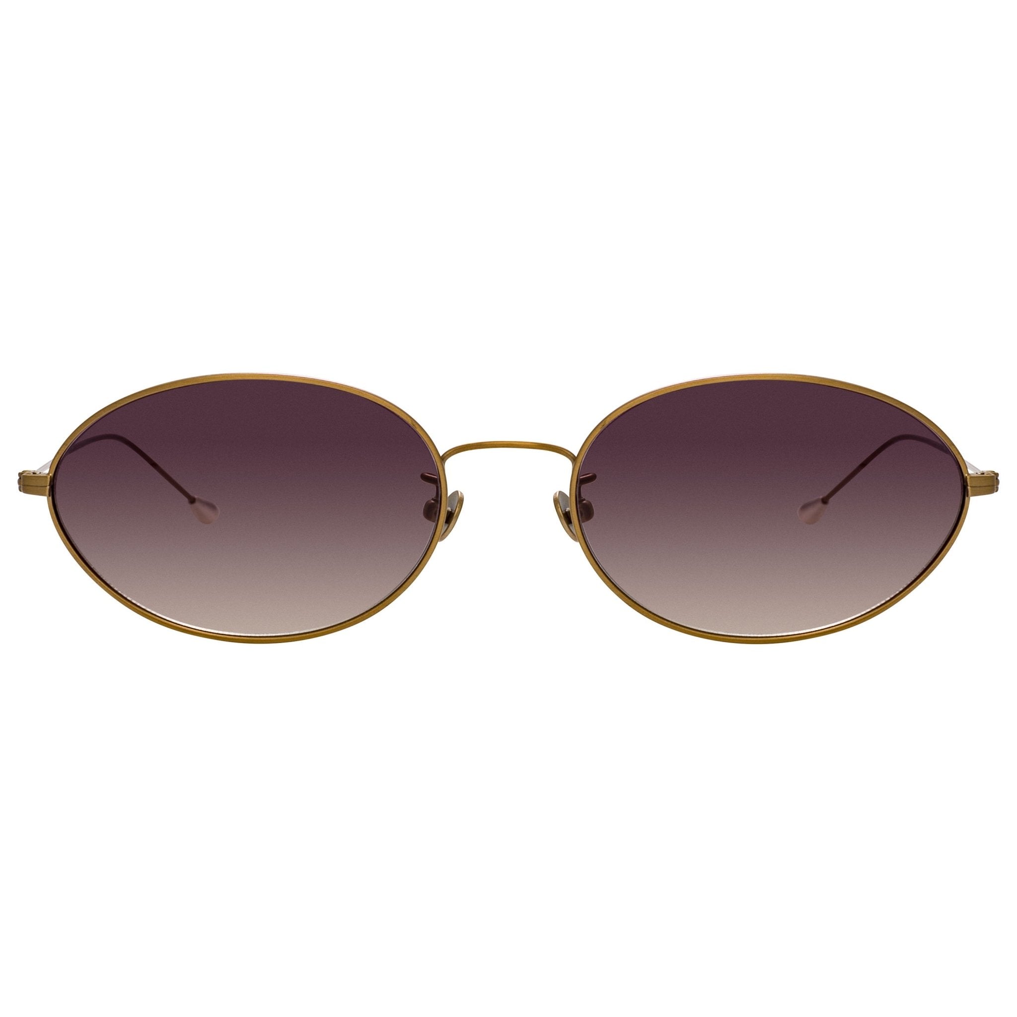 Ann Demeulemeester Sunglasses Oval Bronze and Grey AD62C3SUN-GR8 Sunglasses