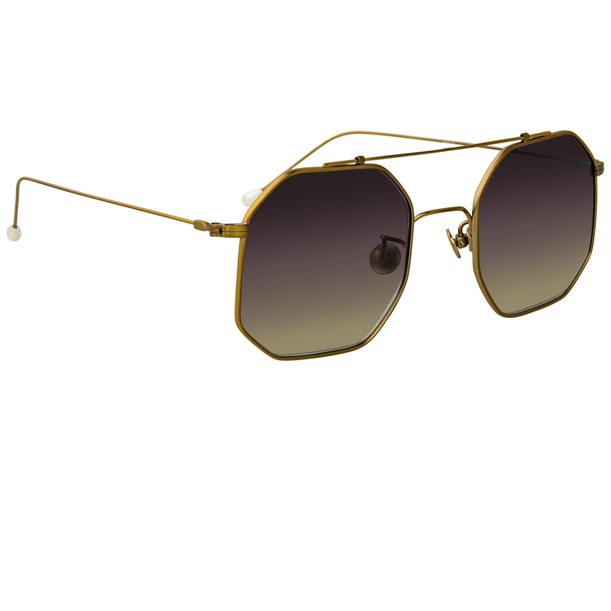 Ann Demeulemeester Sunglasses Square Bronze and Grey-GR8 Sunglasses