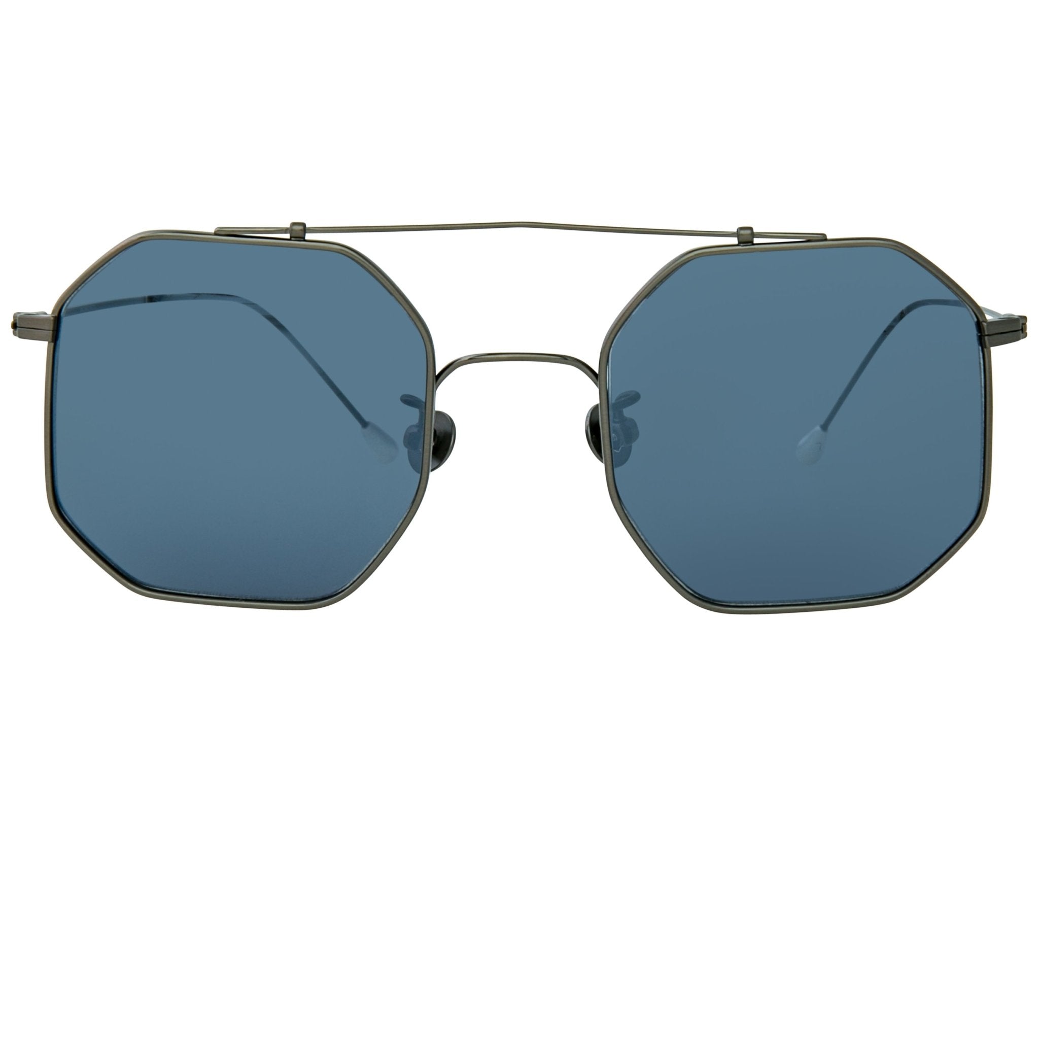 Ann Demeulemeester Sunglasses Square Brushed Gun metal and Grey AD52C2SUN-GR8 Sunglasses