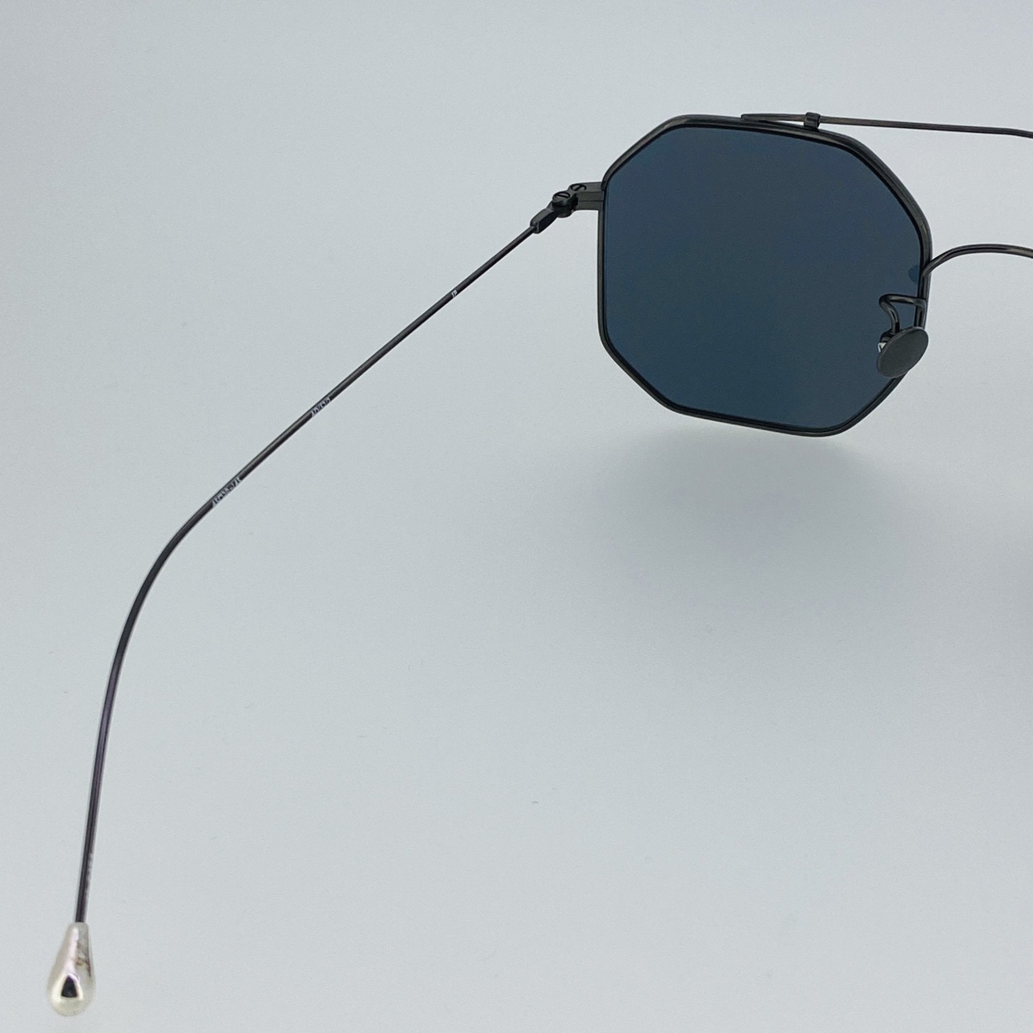 Ann Demeulemeester Sunglasses Square Brushed Gun metal and Grey AD52C2SUN-GR8 Sunglasses