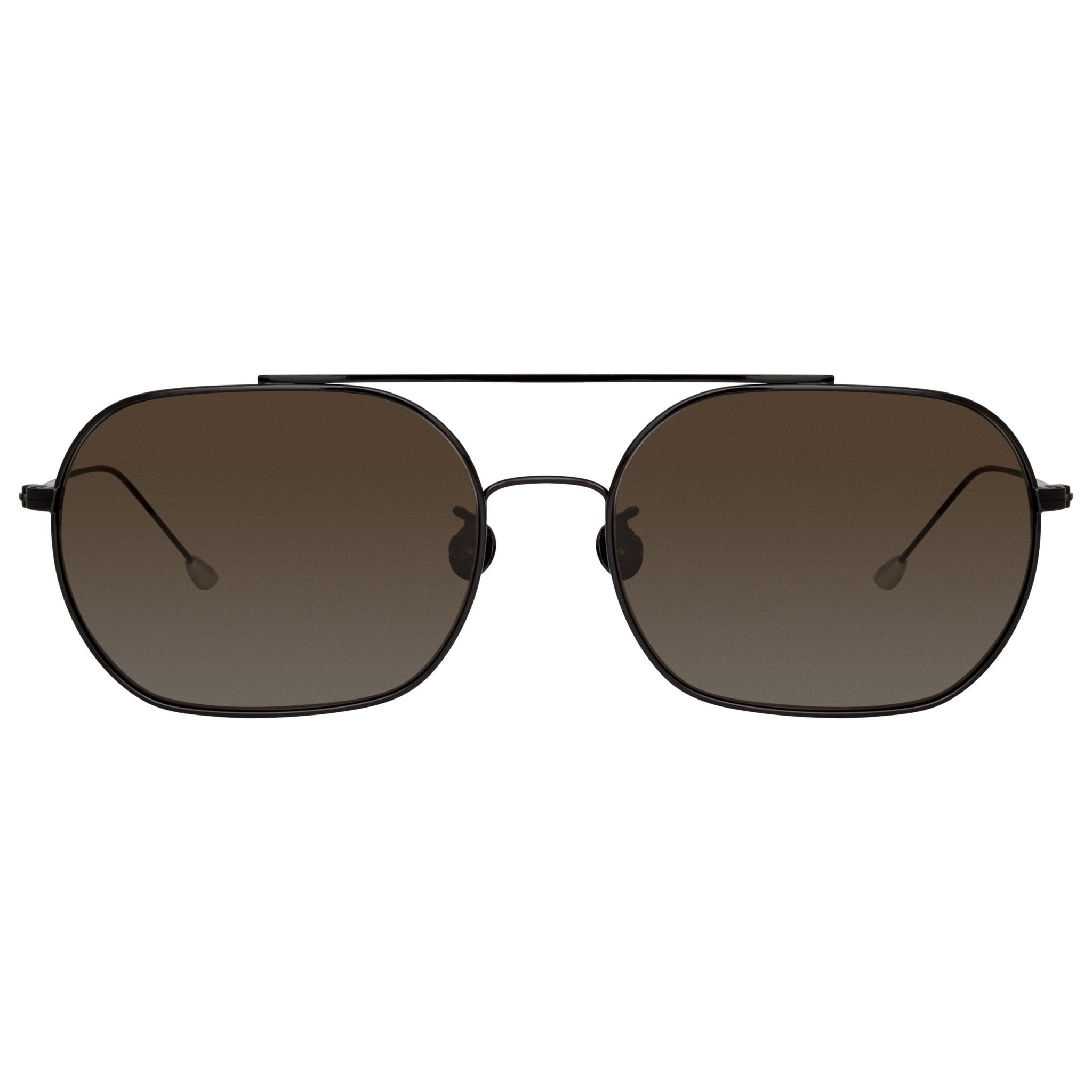 Ann Demeulemeester Sunglasses Shiny Black and Grey-GR8 Sunglasses