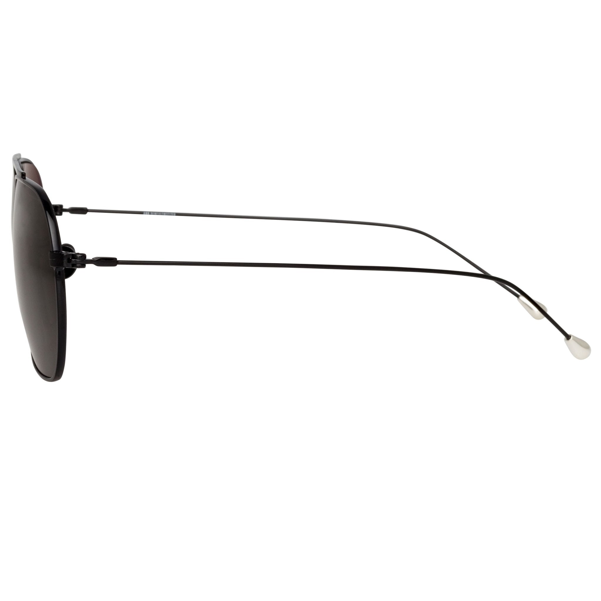 Ann Demeulemeester Sunglasses Shiny Black and Grey-GR8 Sunglasses