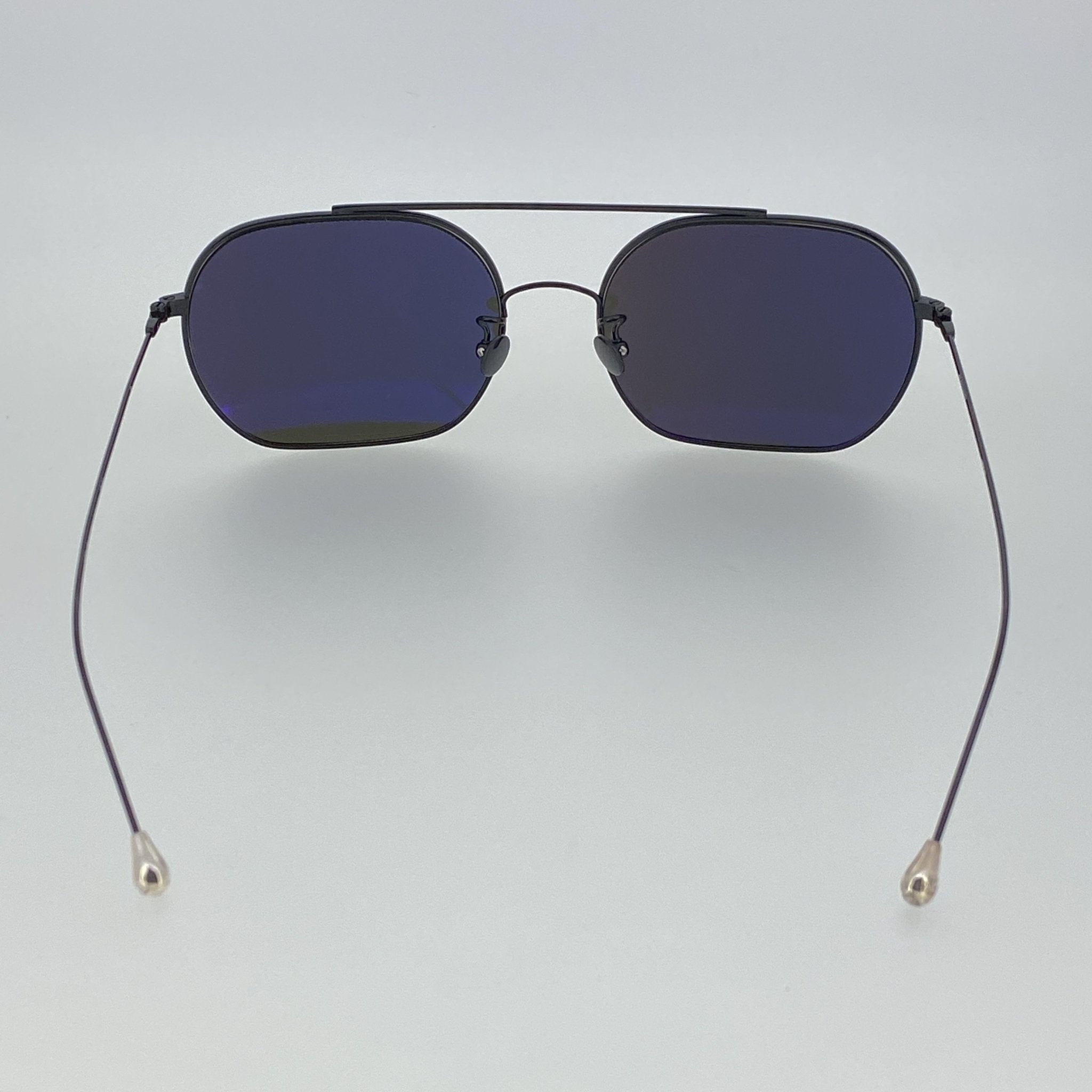 Ann Demeulemeester Sunglasses Shiny Black and Grey-GR8 Sunglasses