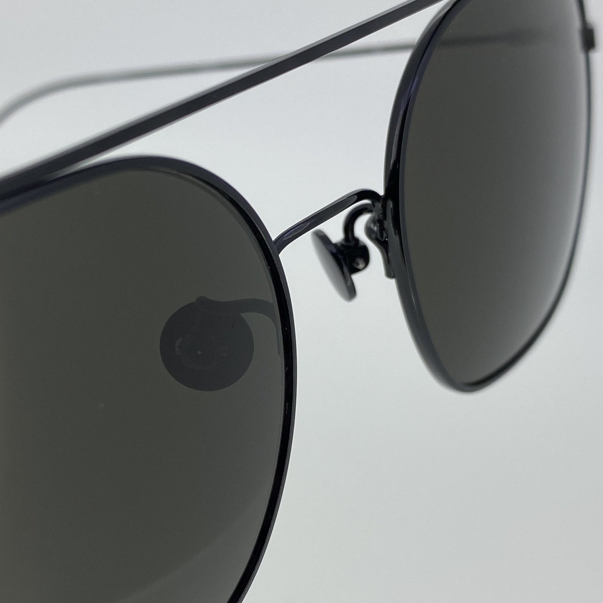 Ann Demeulemeester Sunglasses Shiny Black and Grey-GR8 Sunglasses