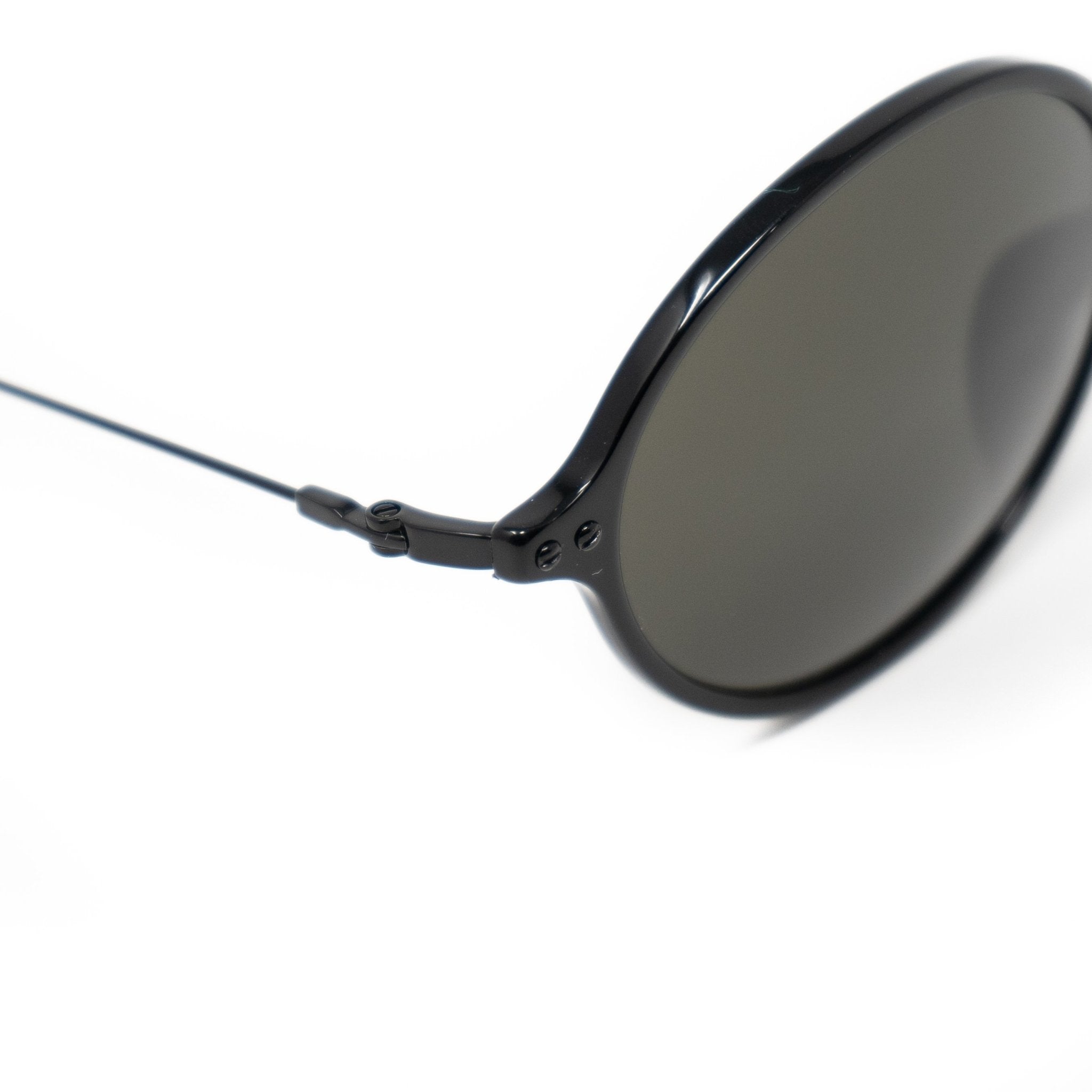 Ann Demeulemeester Sunglasses Oval Silver Black and Grey-GR8 Sunglasses