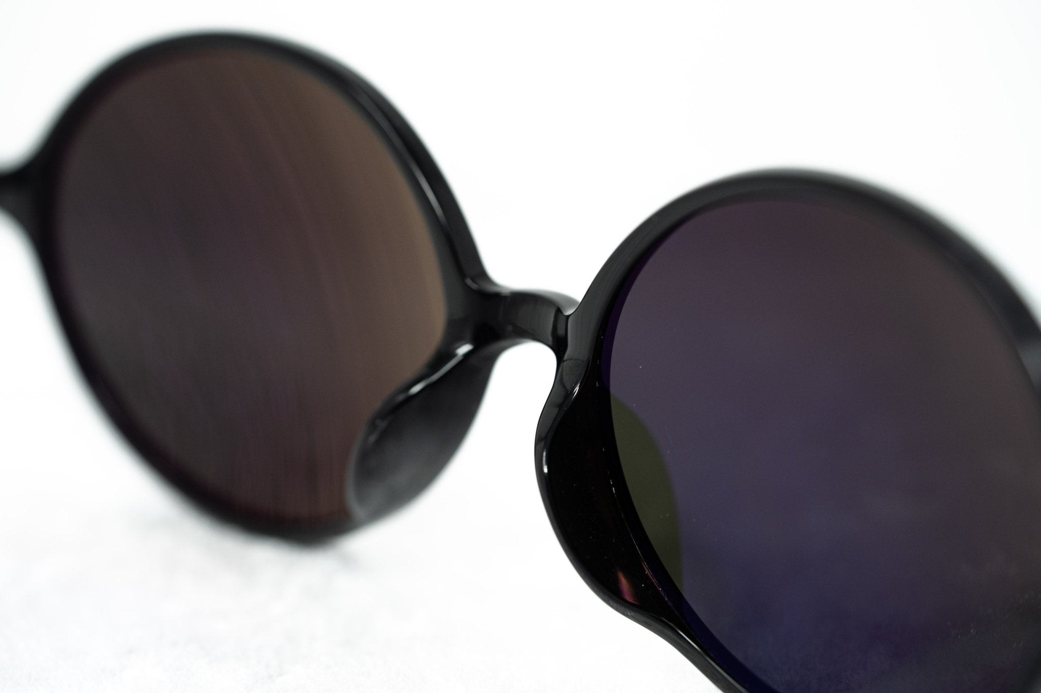 Ann Demeulemeester Sunglasses Oval Silver Black and Grey-GR8 Sunglasses