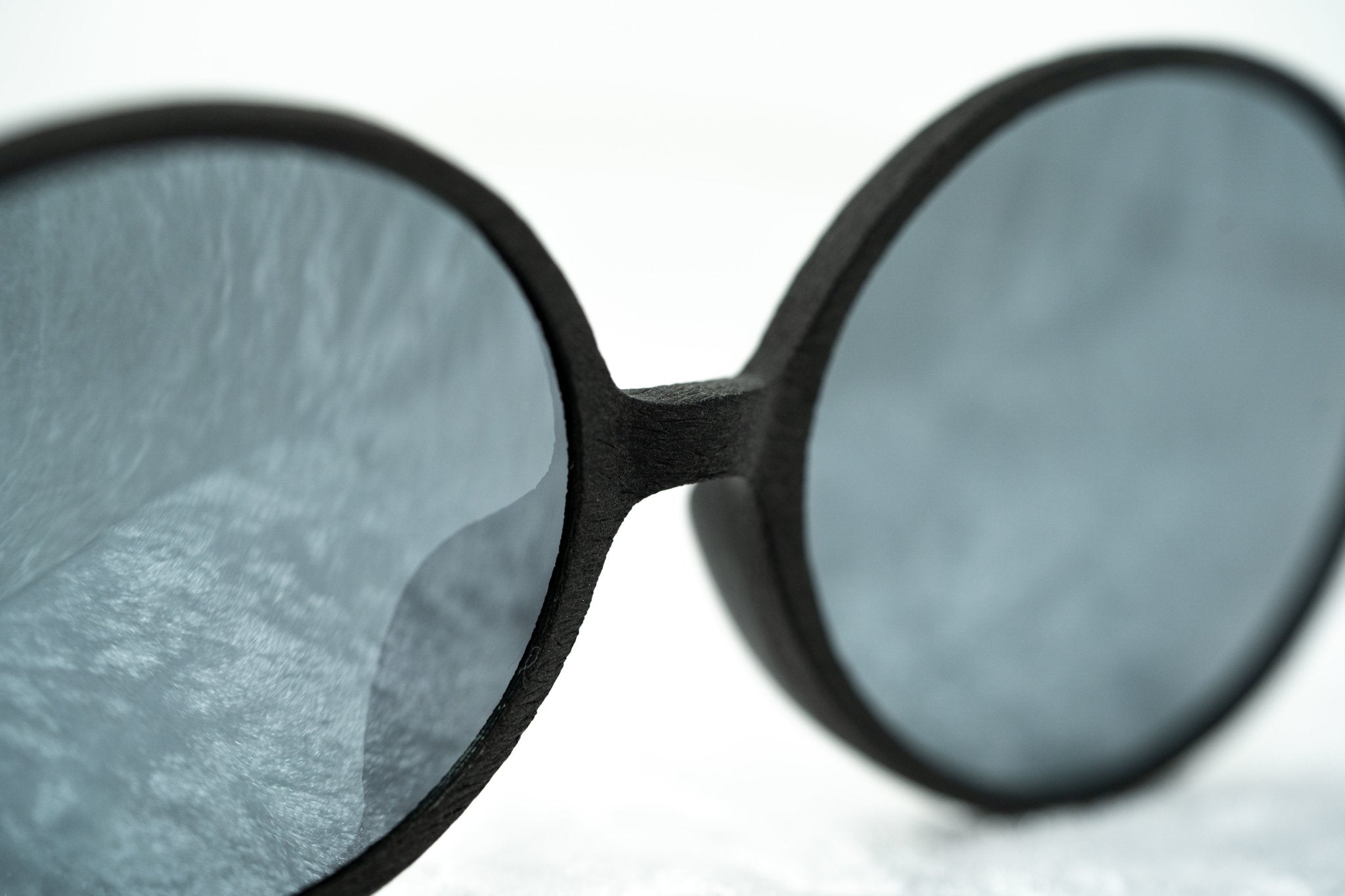 Ann Demeulemeester Sunglasses Oval Black and Grey Mirror AD64C2SUN-GR8 Sunglasses