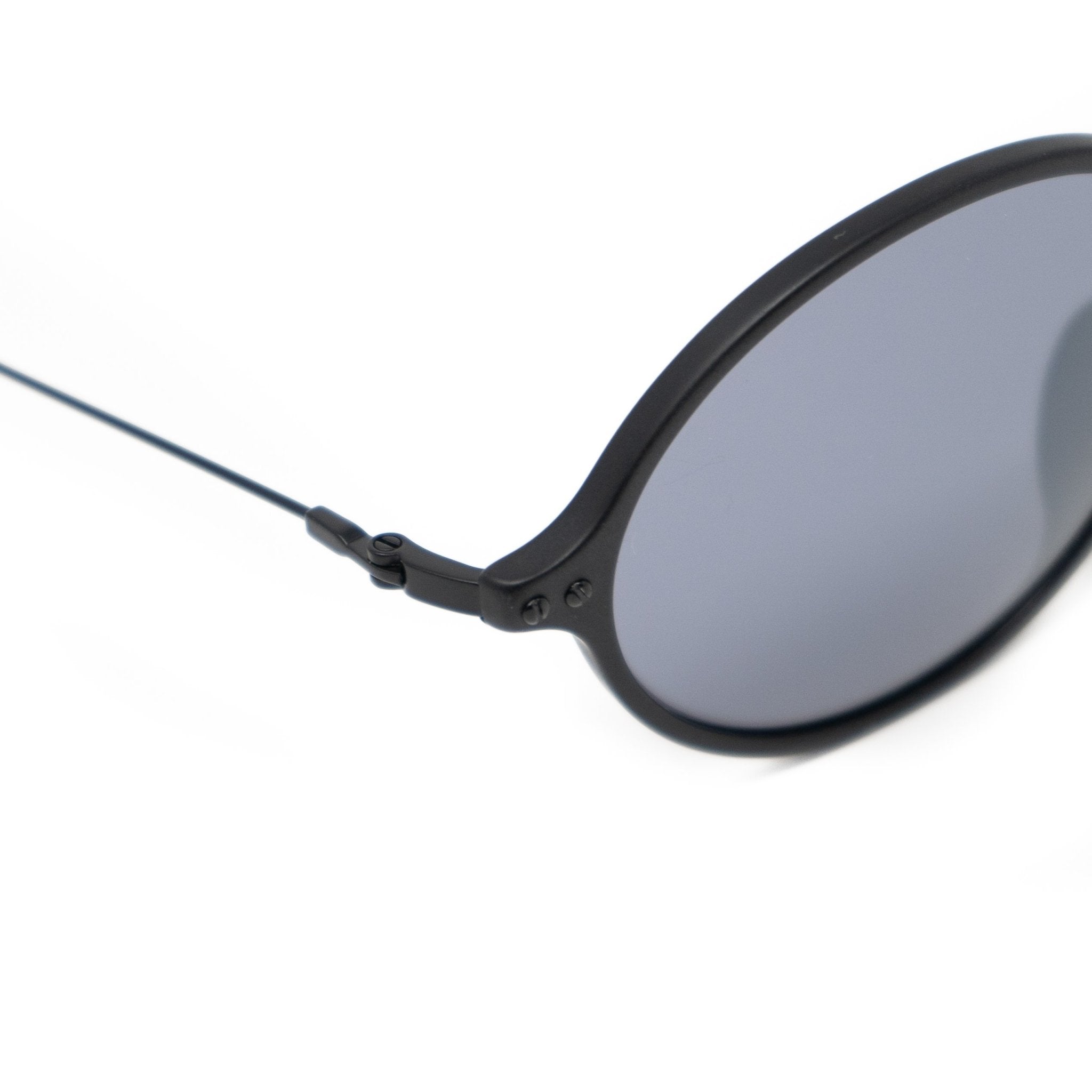 Ann Demeulemeester Sunglasses Oval Matte Black and Grey AD64C4SUN-GR8 Sunglasses