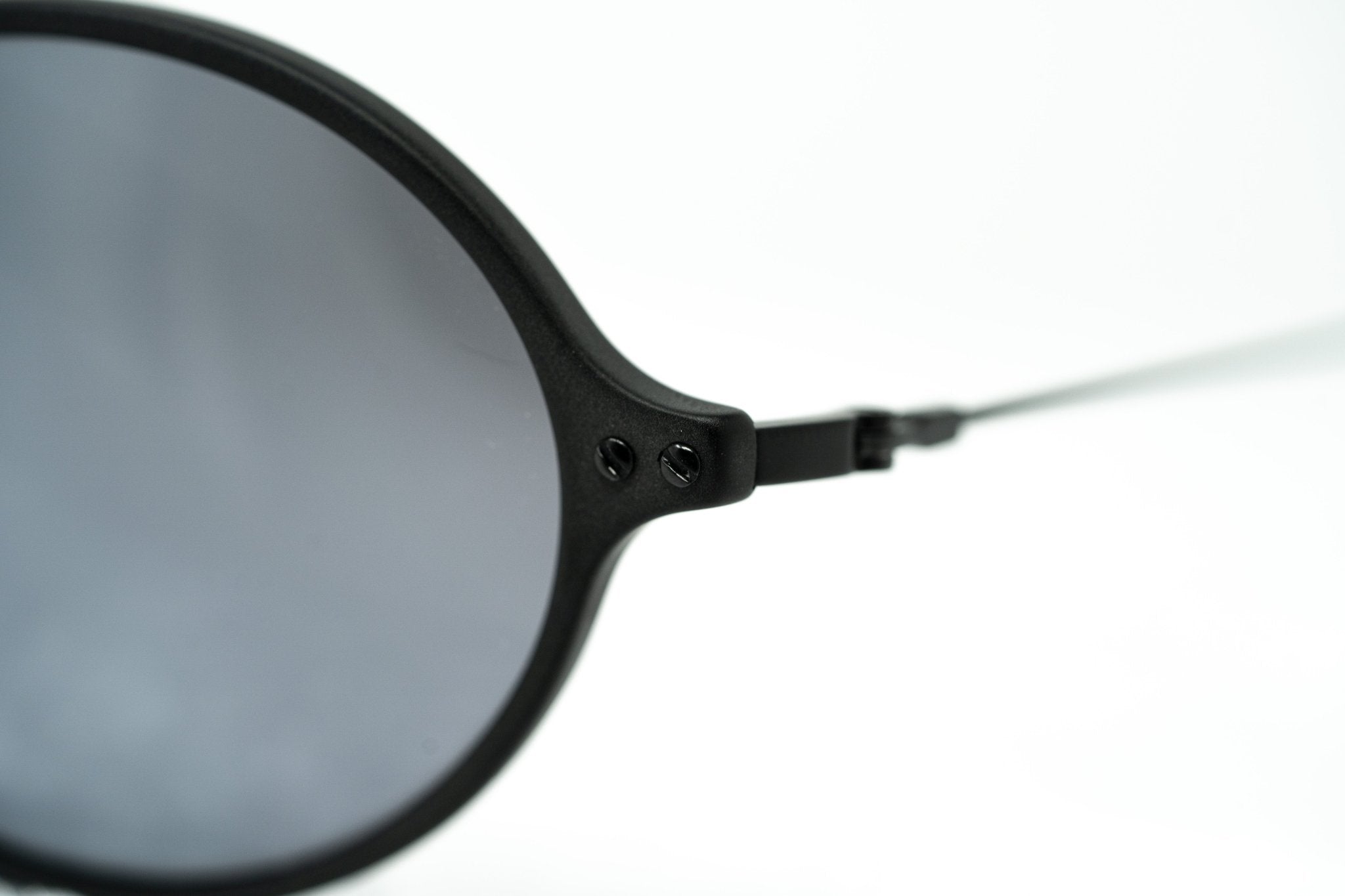 Ann Demeulemeester Sunglasses Oval Matte Black and Grey AD64C4SUN-GR8 Sunglasses