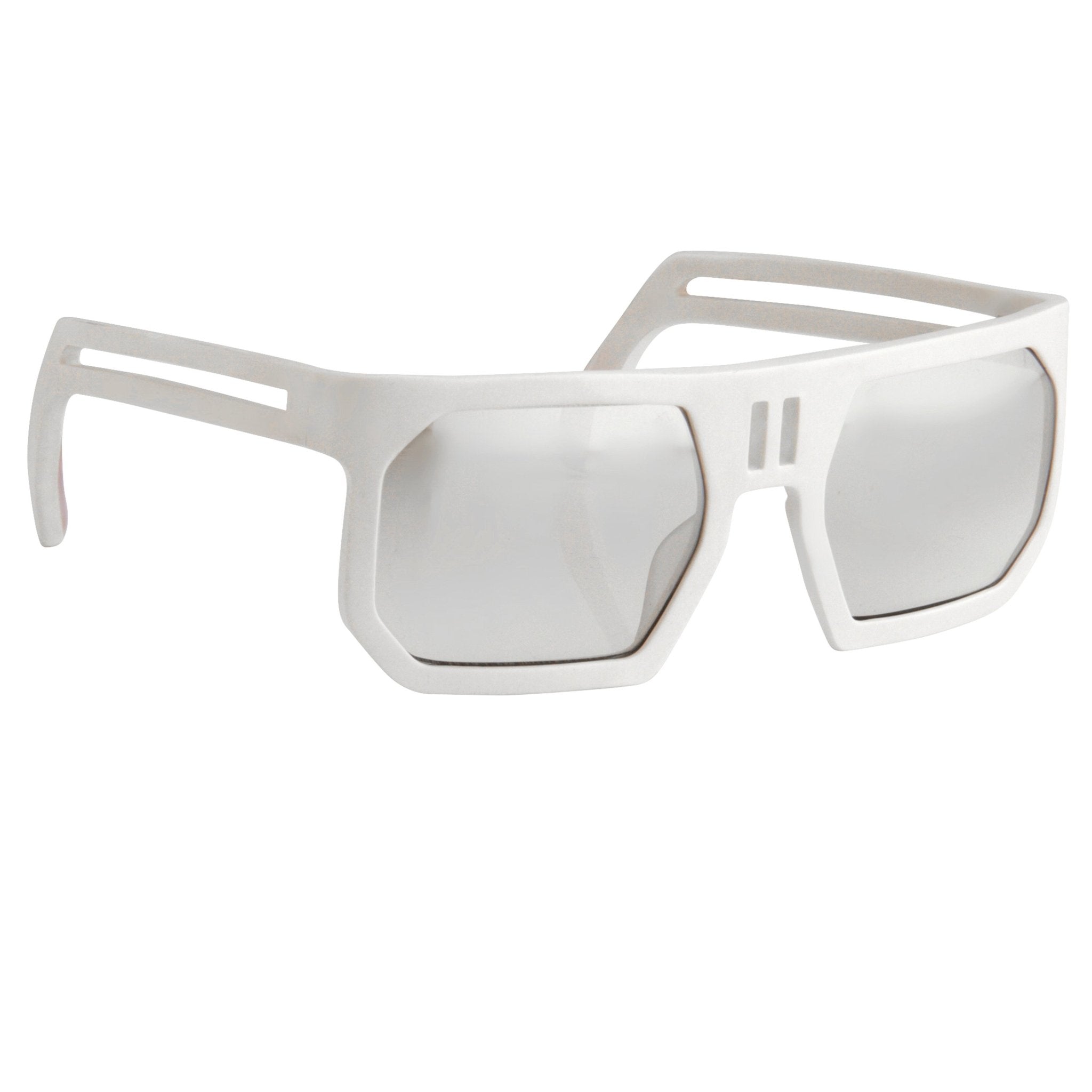 Boris Bidjan Saberi Men's Sunglasses Rectangular White BBS1C1SUN-GR8 Sunglasses