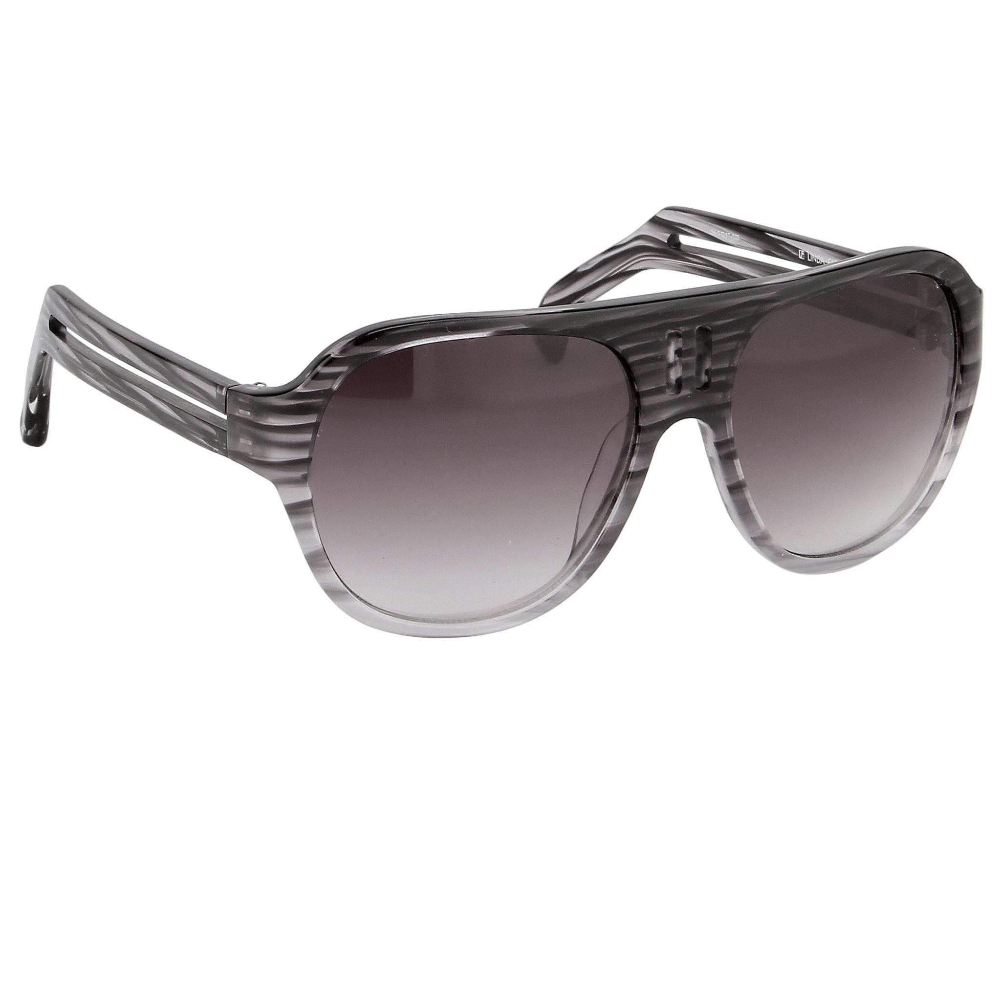 Boris Bidjan Saberi Sunglasses Striped Grey and Purple-GR8 Sunglasses