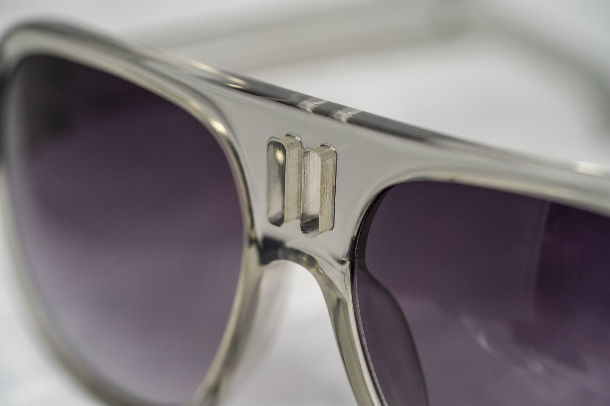 Boris Bidjan Saberi Sunglasses Translucent Smoke and Purple-GR8 Sunglasses