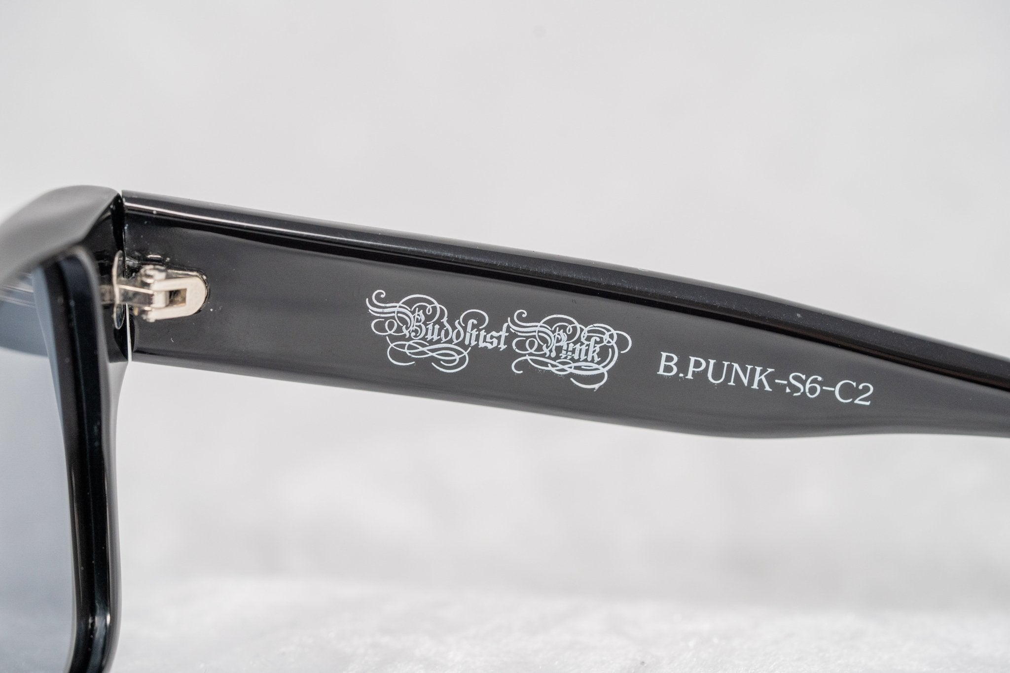 Buddhist Punk Sunglasses Rectangular Black Print and Grey 7BP6C2BLACKPRINT-GR8 Sunglasses