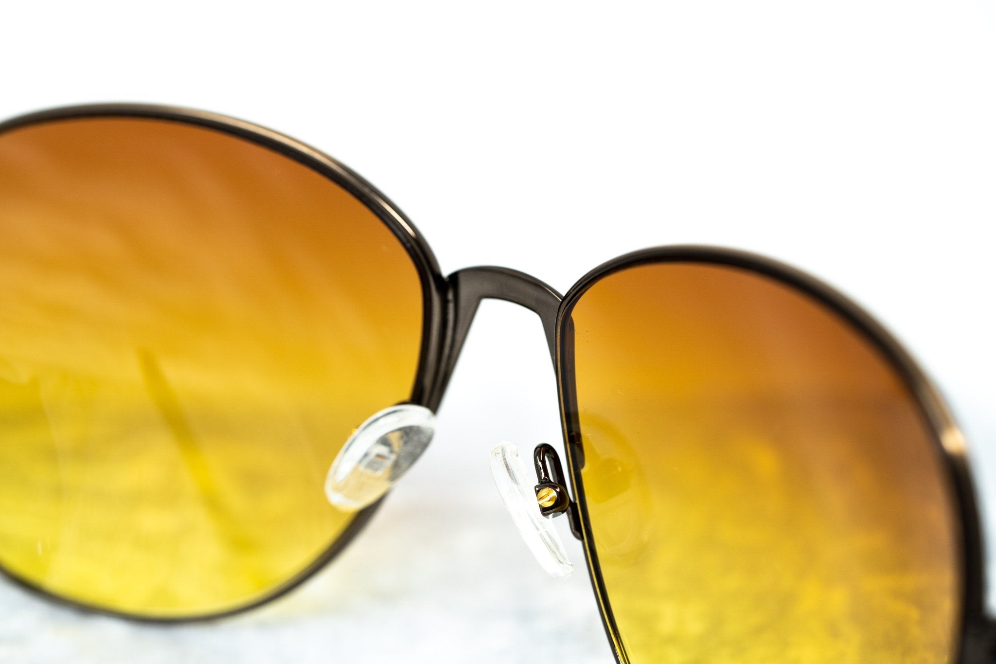 Buddhist Punk Sunglasses Rectangular Gold and Yellow-GR8 Sunglasses