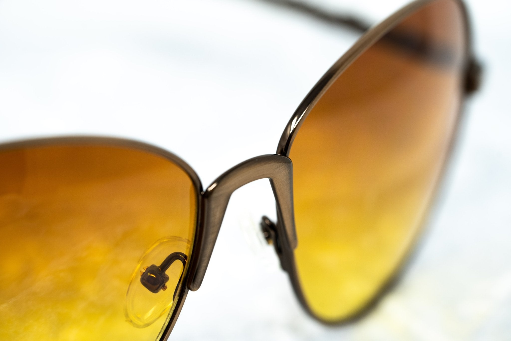 Buddhist Punk Sunglasses Rectangular Gold and Yellow-GR8 Sunglasses