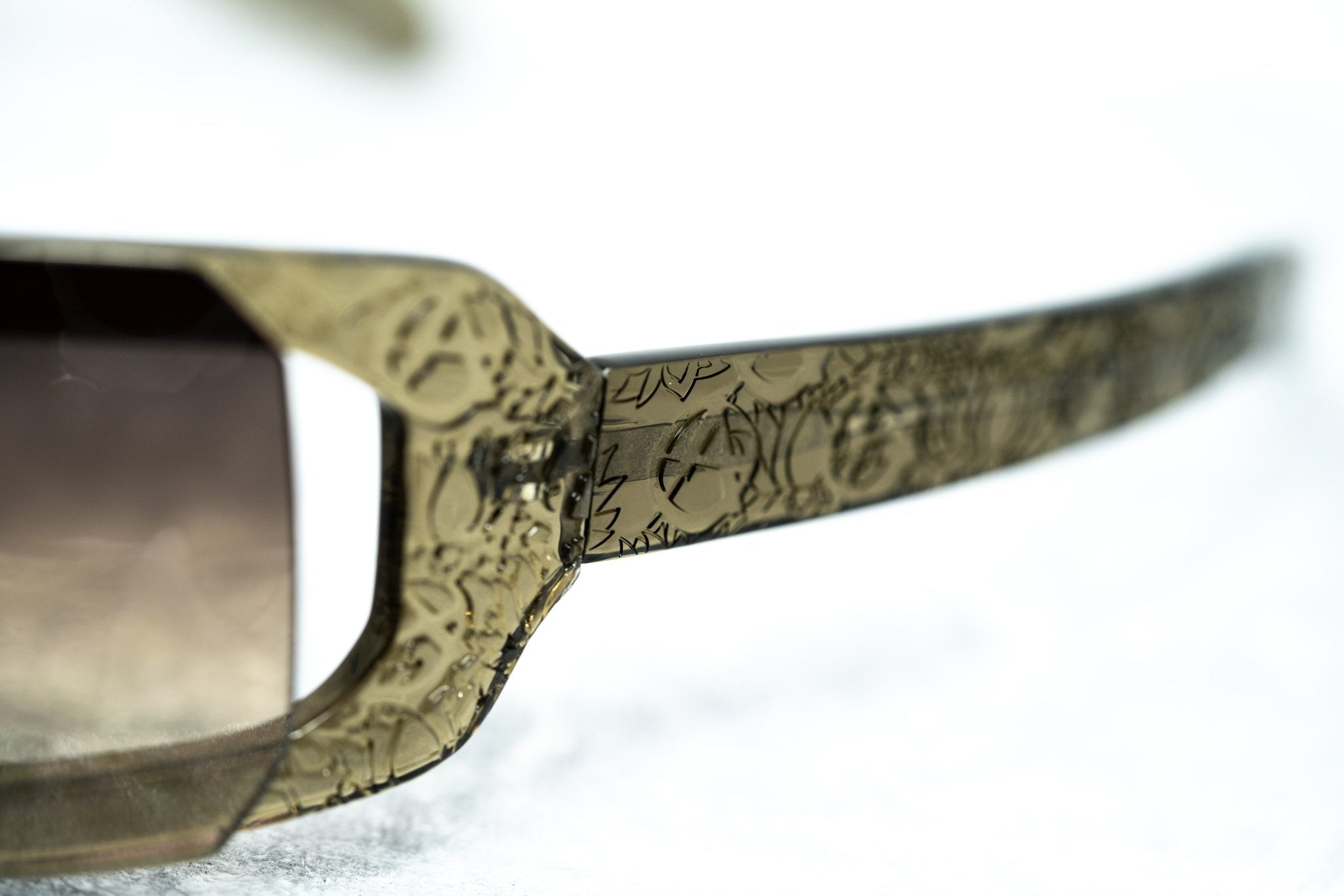 Buddhist Punk Sunglasses Rectangular Khaki and Brown-GR8 Sunglasses