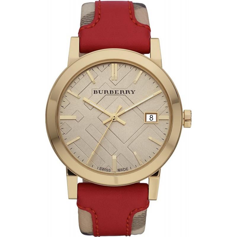Burberry Ladies Watch The City Check Champagne BU9017 - Watches & Crystals