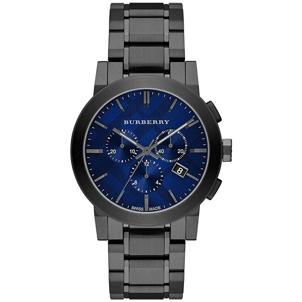 Burberry Men's Watch Chronograph The City Gun Metal BU9365-GR8 Sunglasses