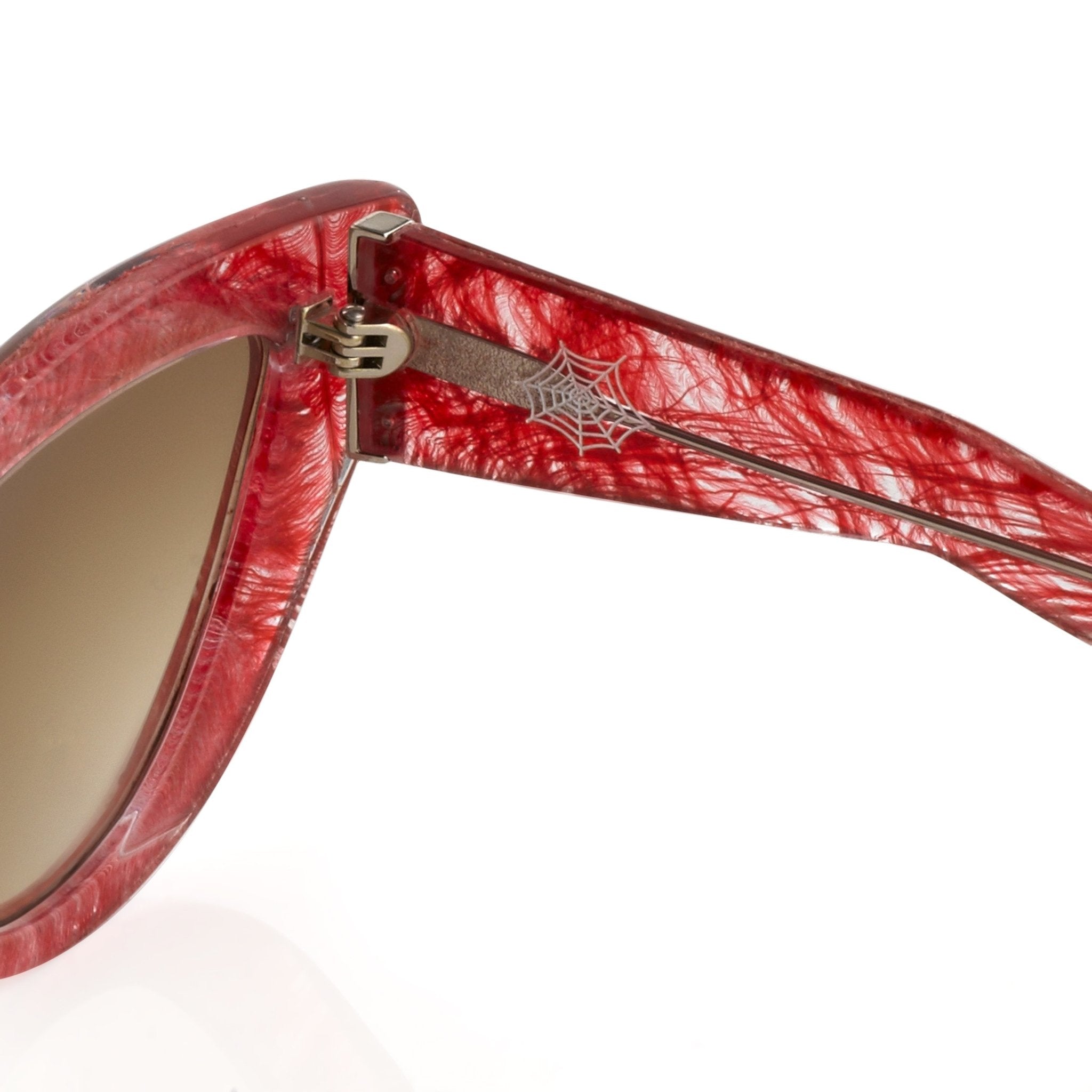 Charlotte Olympia Sunglasses Cat Eyes Red and Grey-GR8 Sunglasses
