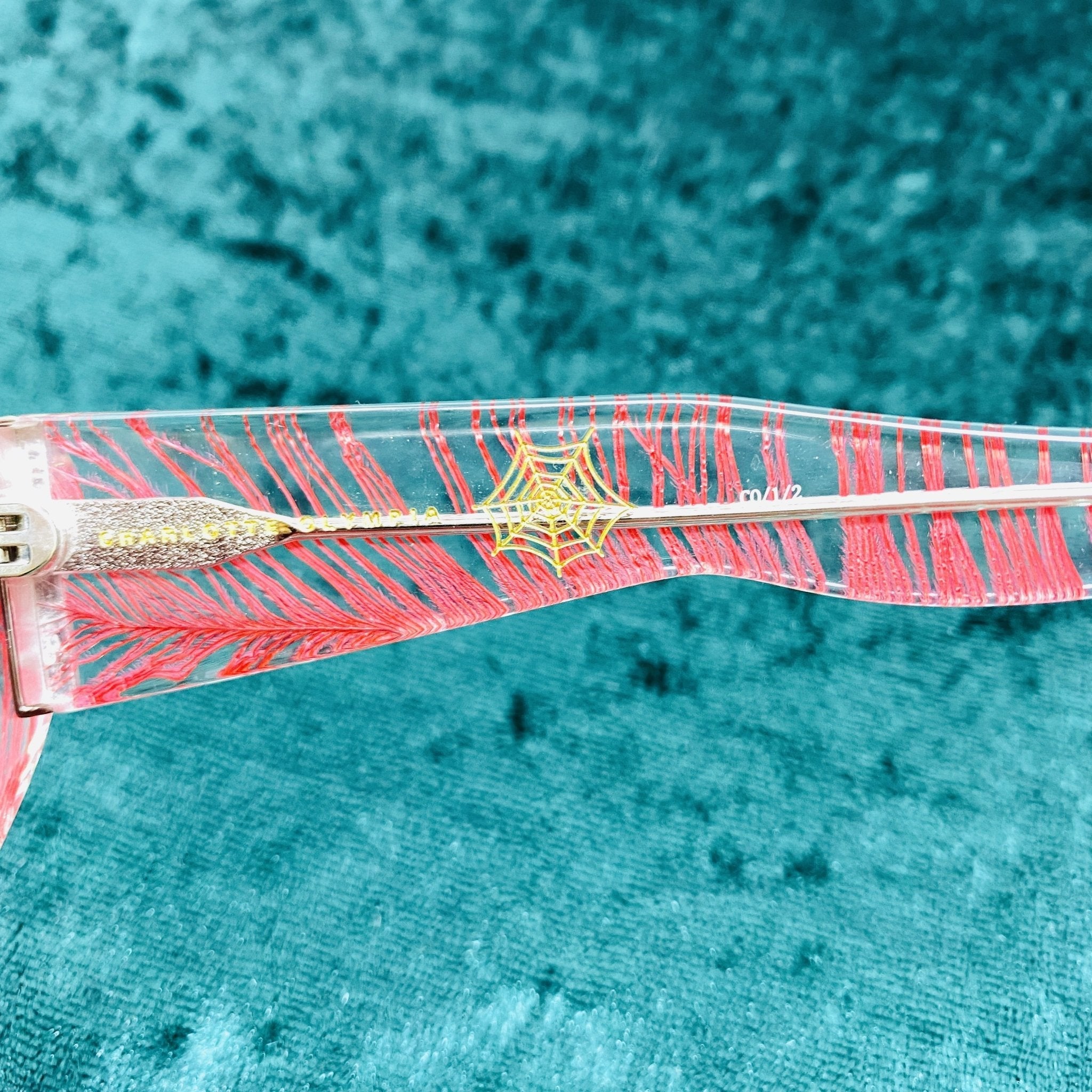 Charlotte Olympia Sunglasses Cat Eyes Red and Grey-GR8 Sunglasses