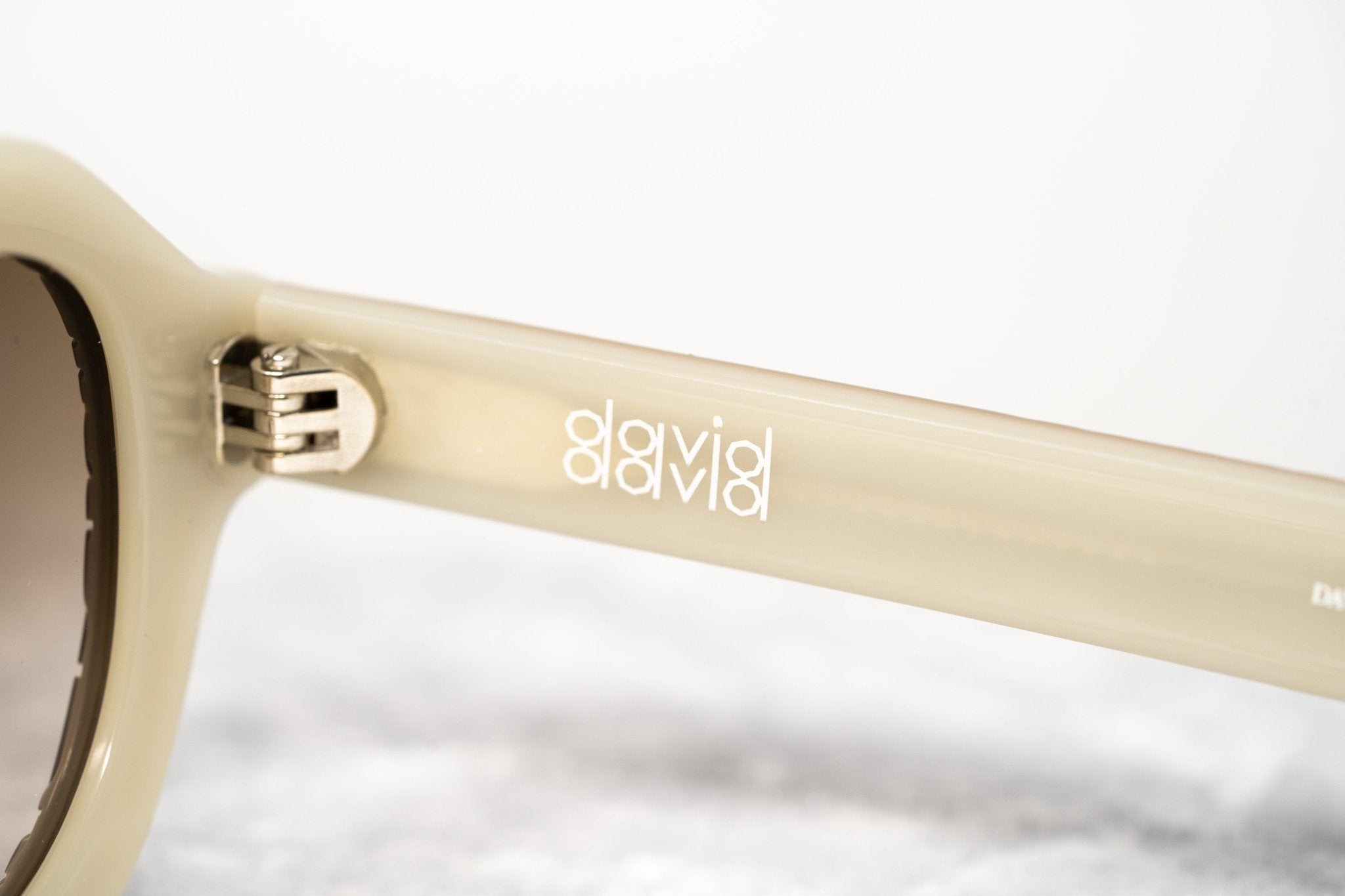 David David Sunglasses Round Solid Brown Mink Cream and Brown-GR8 Sunglasses