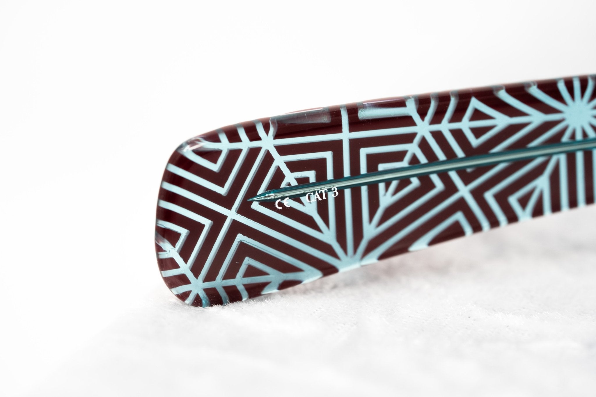 David David Sunglasses Round Red and Dark Blue-GR8 Sunglasses