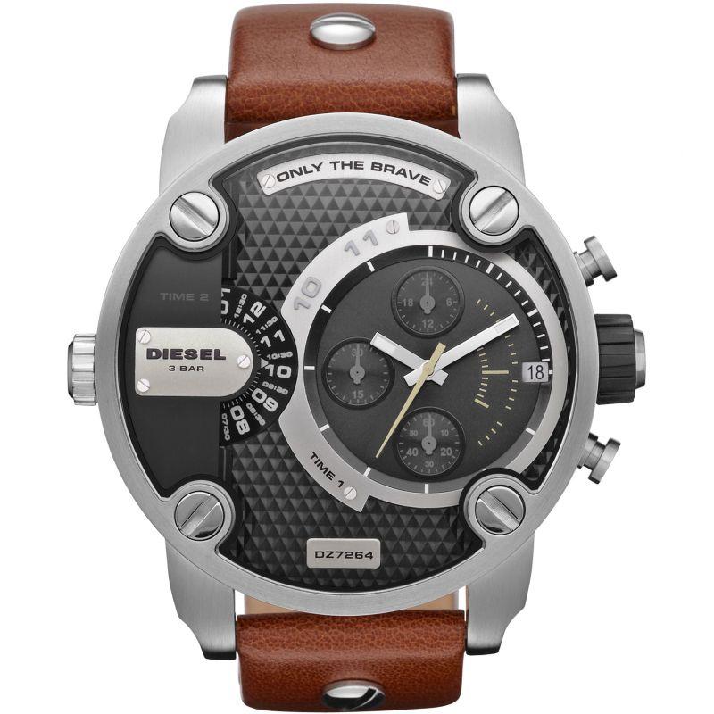 Diesel Men's Chronograph Watch Little Daddy Brown - Watches & Crystals