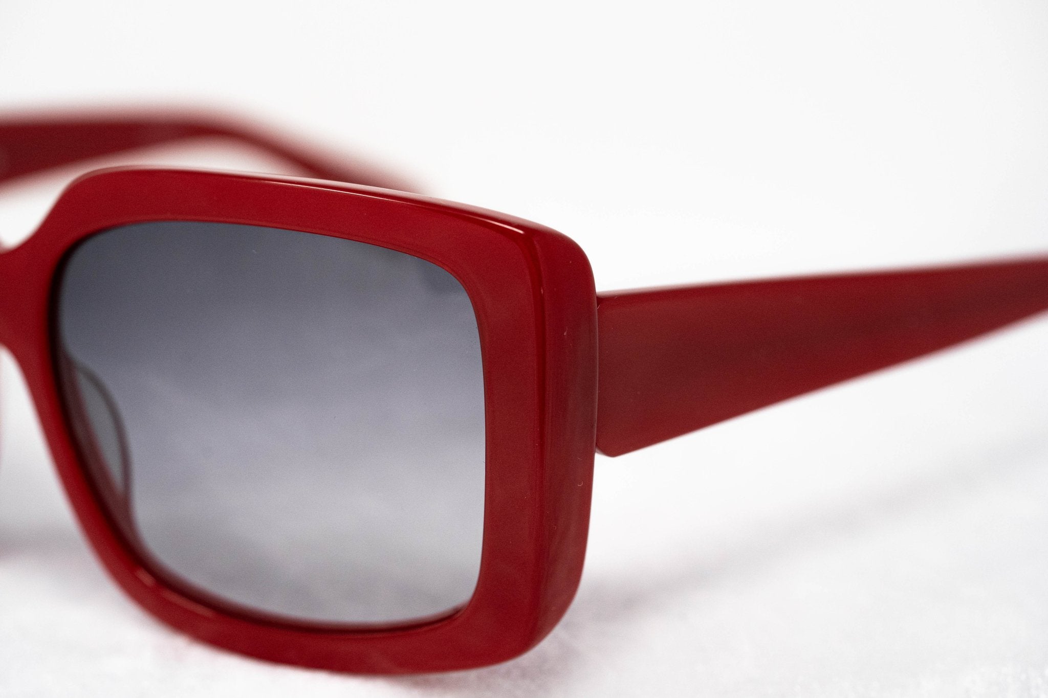 Eley Kishimoto Sunglasses Oversized Rectangular Red and Grey-GR8 Sunglasses